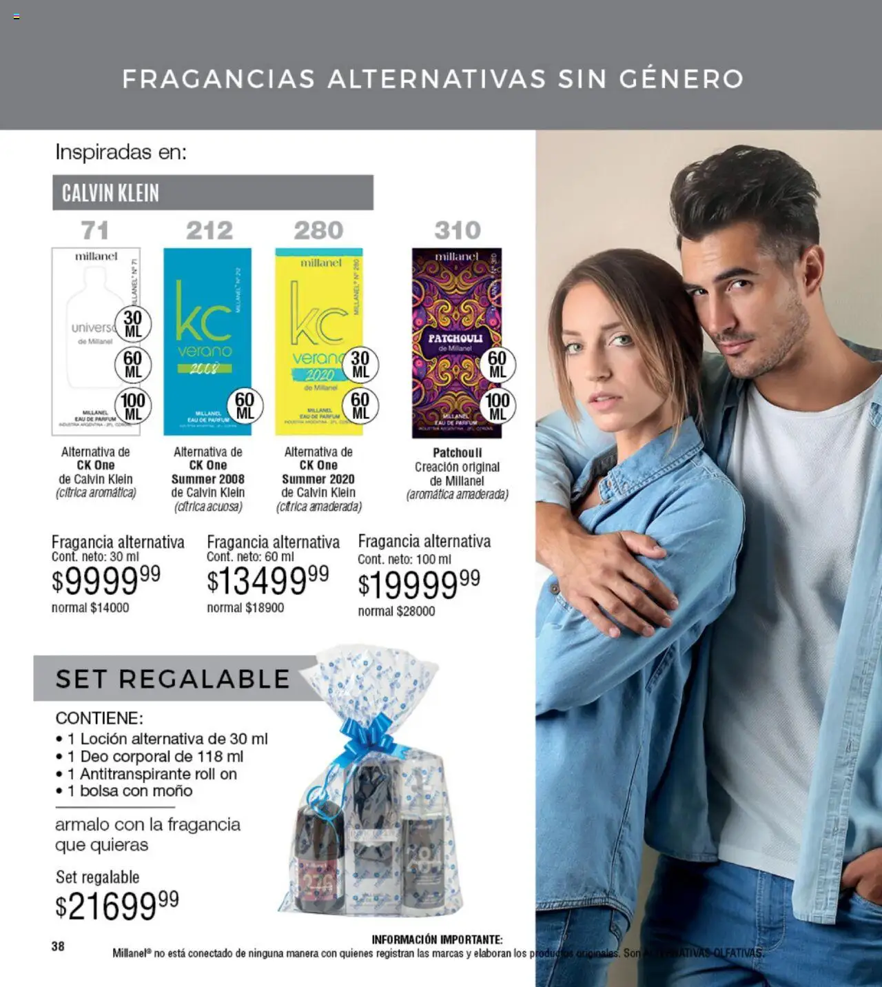 Millanel catálogo │ válido desde el 18.08.2025 | Página: 38 | Productos: Bolsa, Fragancia, Loción, Antitranspirante