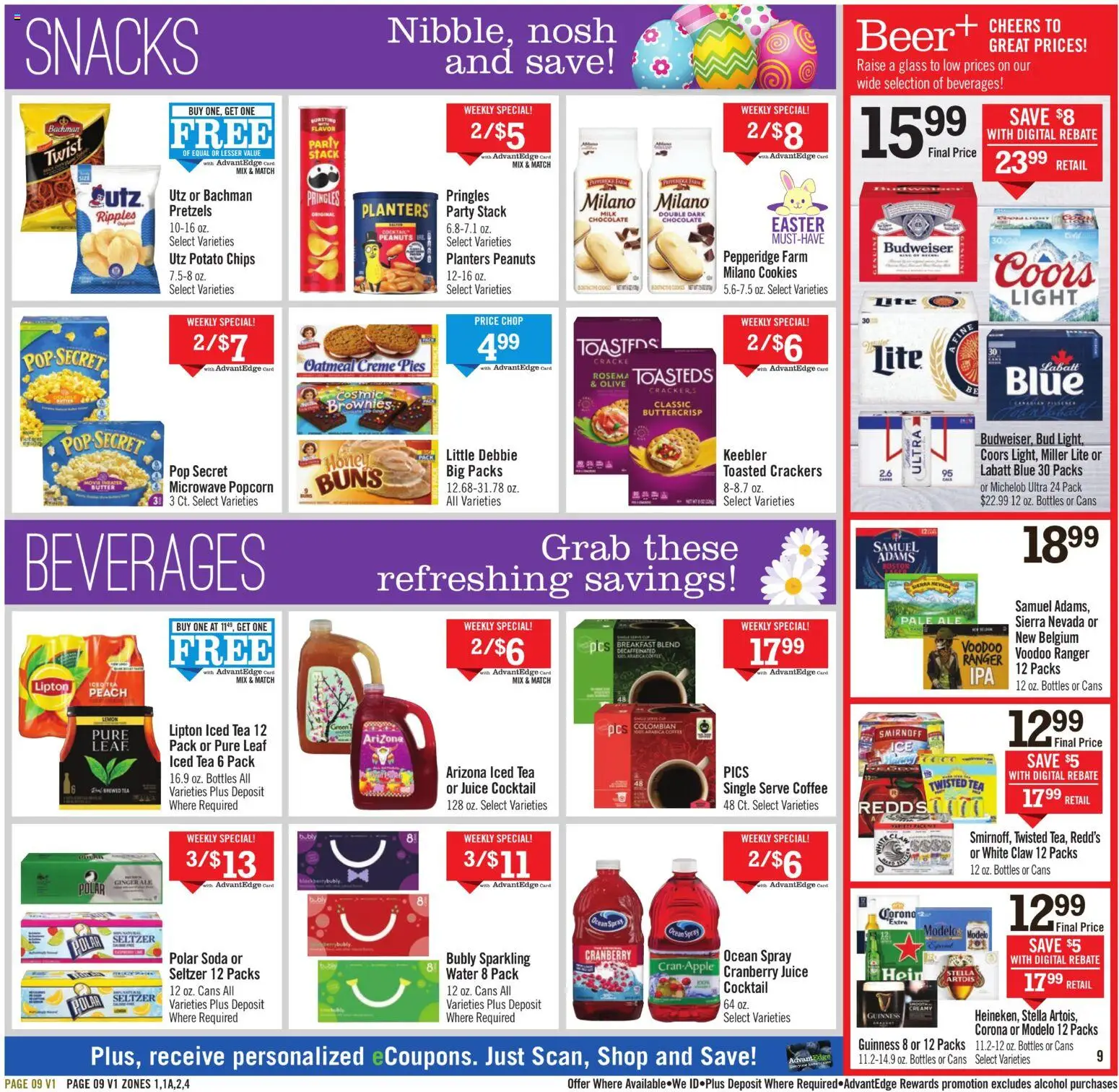 Price Chopper Weekly Ad - valid from 29.03.2026 | Page: 9 | Products: Ginger, Milk, Butter, Microwave