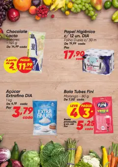 Dia Folheto - válido de 14.08.2025 | Página: 2 | Produtos: Açúcar, Sal, Papel higiênico, Bala