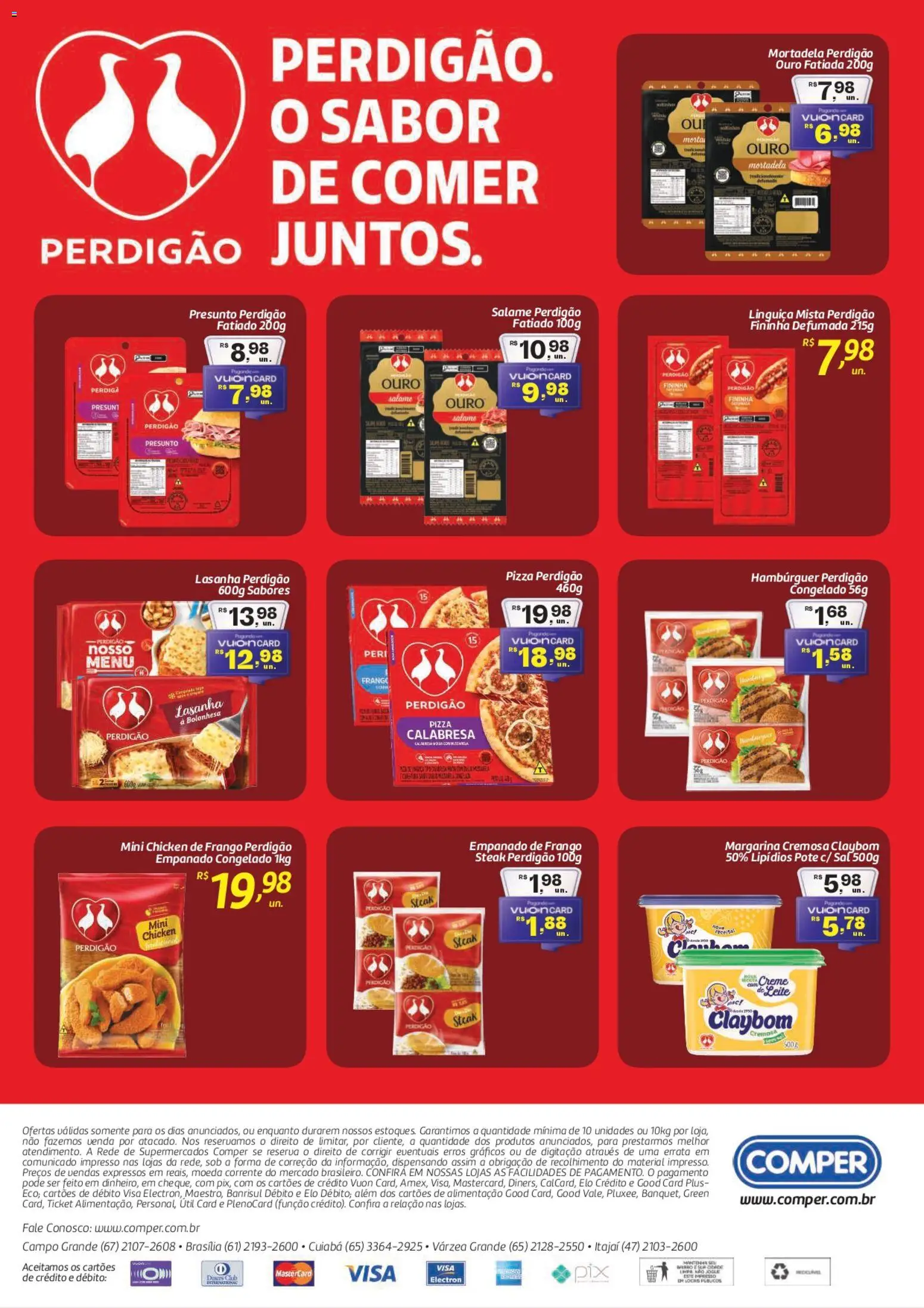 Comper Folheto - válido de 26.11.2025 | Página: 2 | Produtos: Presunto, Pizza, Mortadela, Lasanha