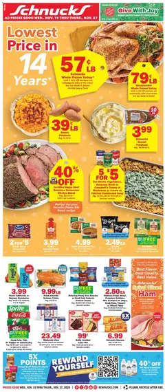 Preview of Schnucks weekly ads valid from 19.11.2025