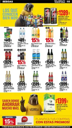 Vista previa Yaguar - Oferta Semanal Mar del Plata válido desde el 09.02.2026 | Página: 2 | Productos: Polvo, Gaseosa, Agua, Cerveza