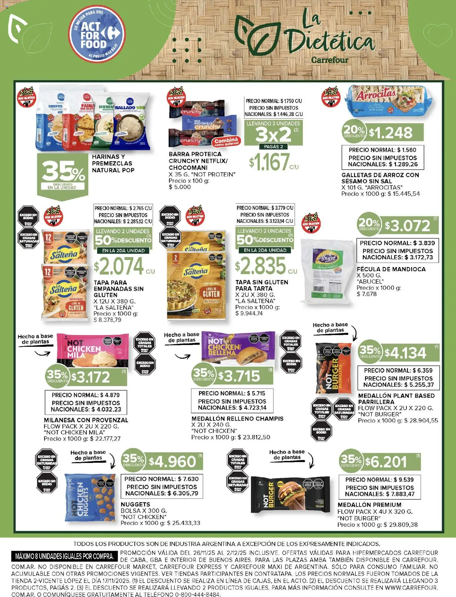 Carrefour ofertas │ válido desde el 26.11.2025 | Página: 18 | Productos: Bolsa, Sal, Arroz, Provenzal