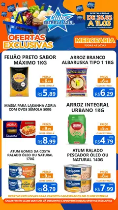 Estrela Azul ofertas Exclusivas Clube - Pré-Visualização do folheto da loja Estrela Azul, válido de 26.02.2026