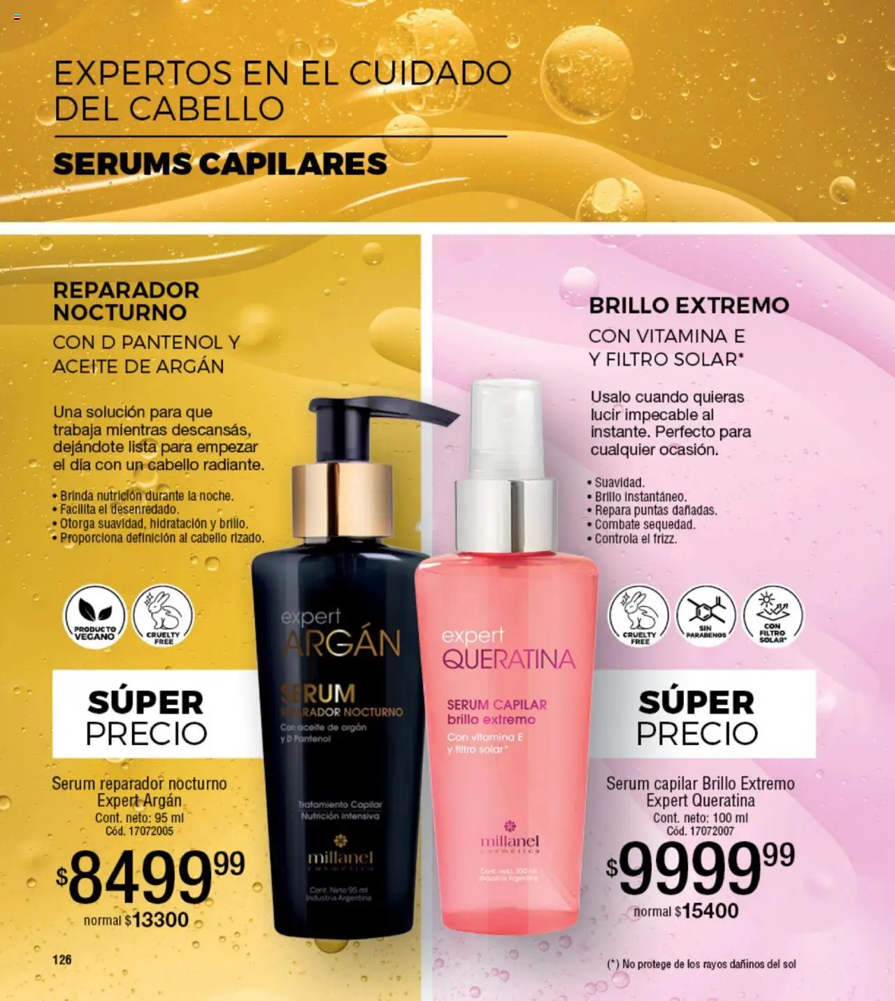 Millanel catálogo │ válido desde el 23.06.2025 | Página: 126 | Productos: Aceite, Serum, Brillo