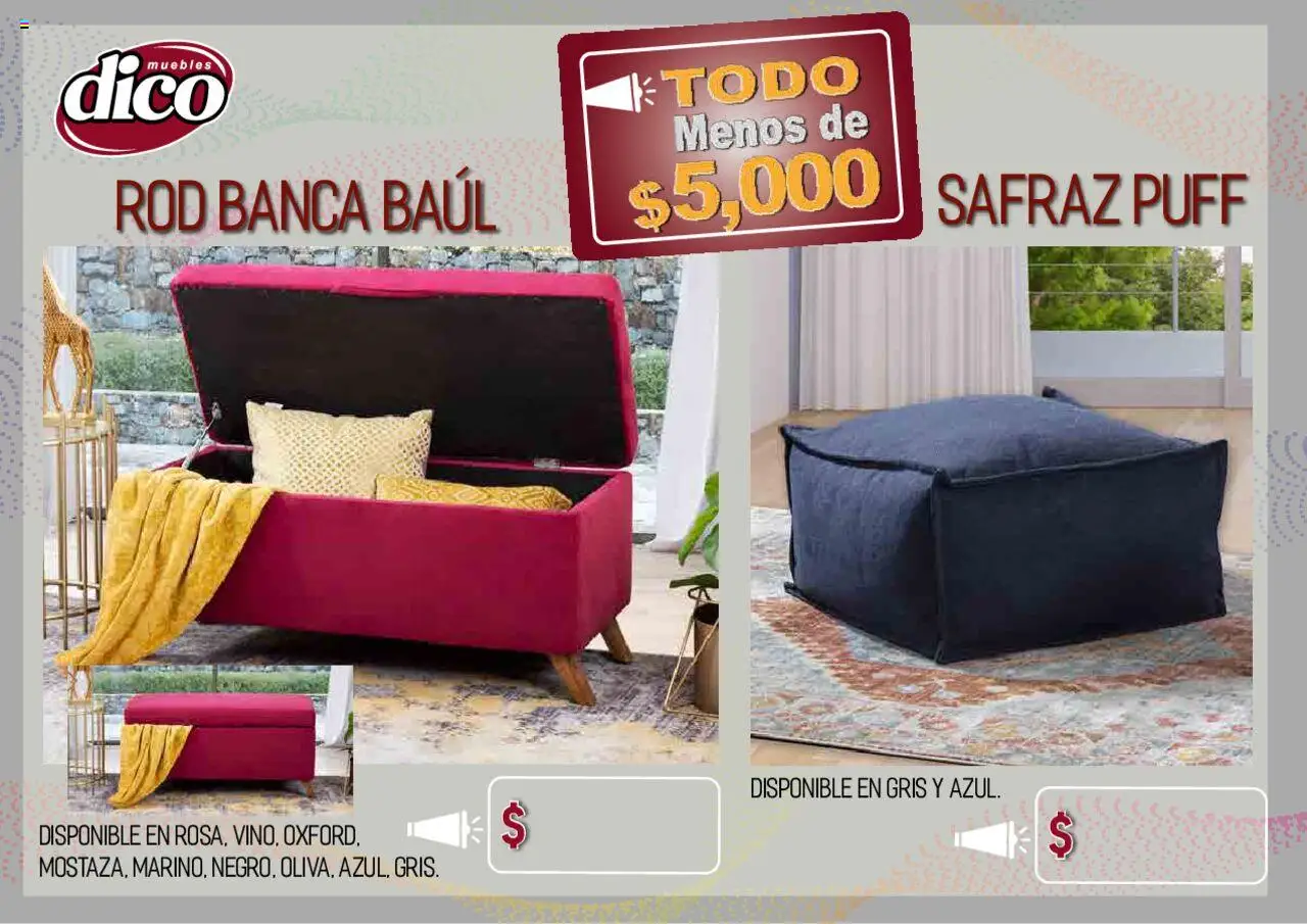 Nuevas ofertas de Muebles Dico válidas en toda la República Mexicana desde el 12.02.2025. ¡Encuentra las mejores ofertas en Muebles Dico catálogo Todo Menos! | Página: 59