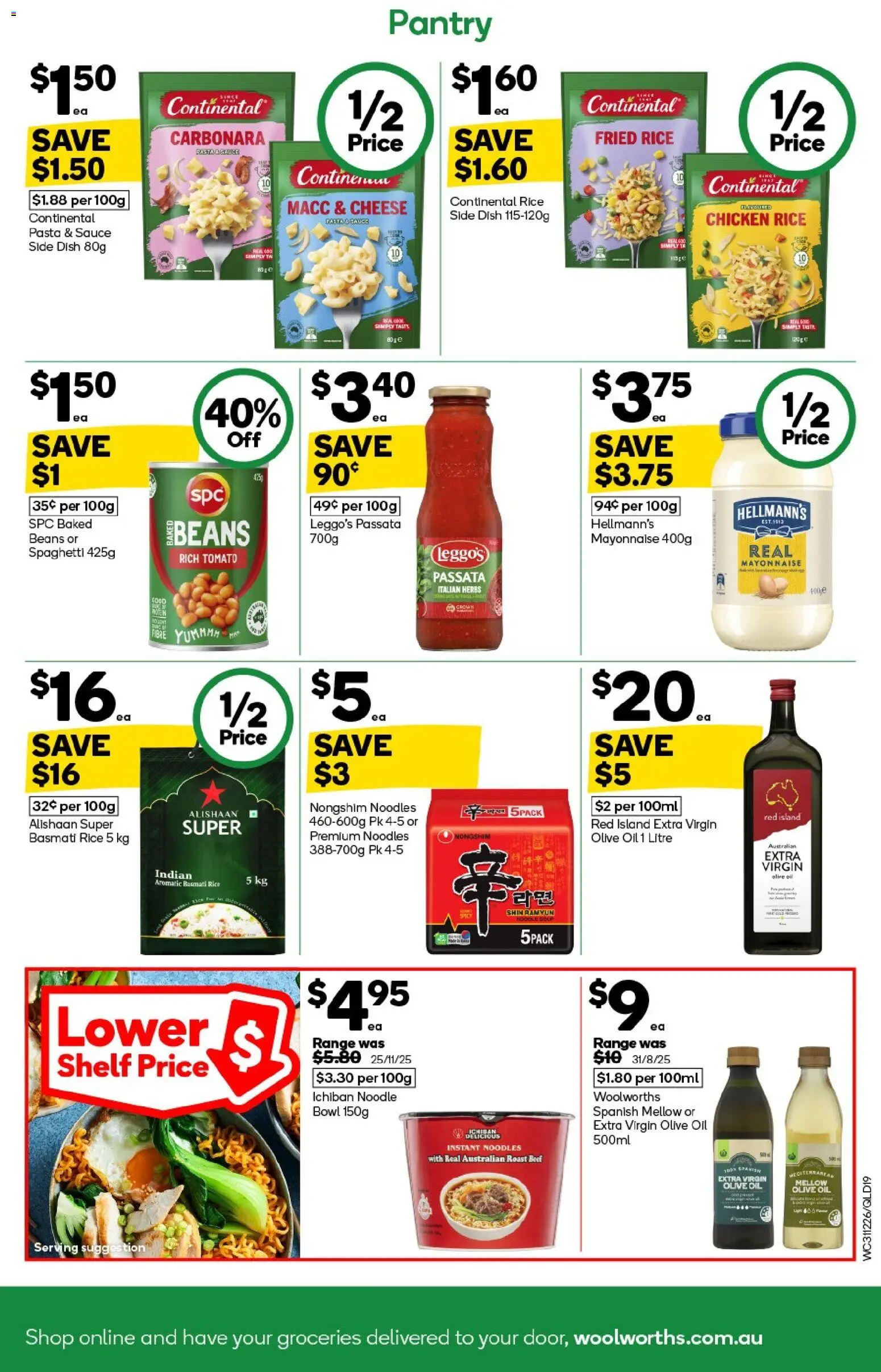 Woolworths catalogue - valid from 31.12.2025 | Page: 19 | Products: Shelf, Noodles, Beef, Mayonnaise