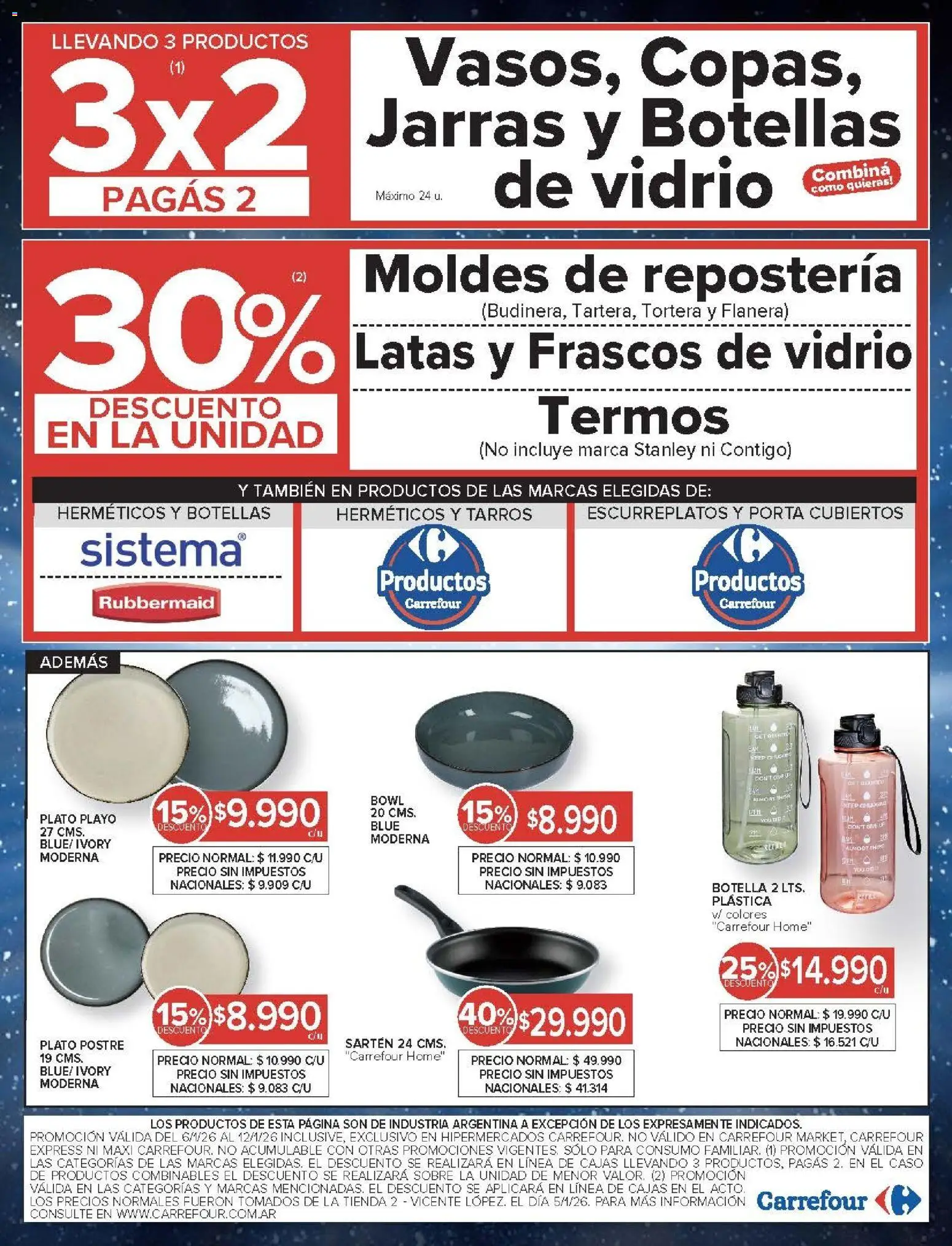 Carrefour ofertas │ válido desde el 06.01.2026 | Página: 22 | Productos: Caso, Botella, Bowl, Sobre