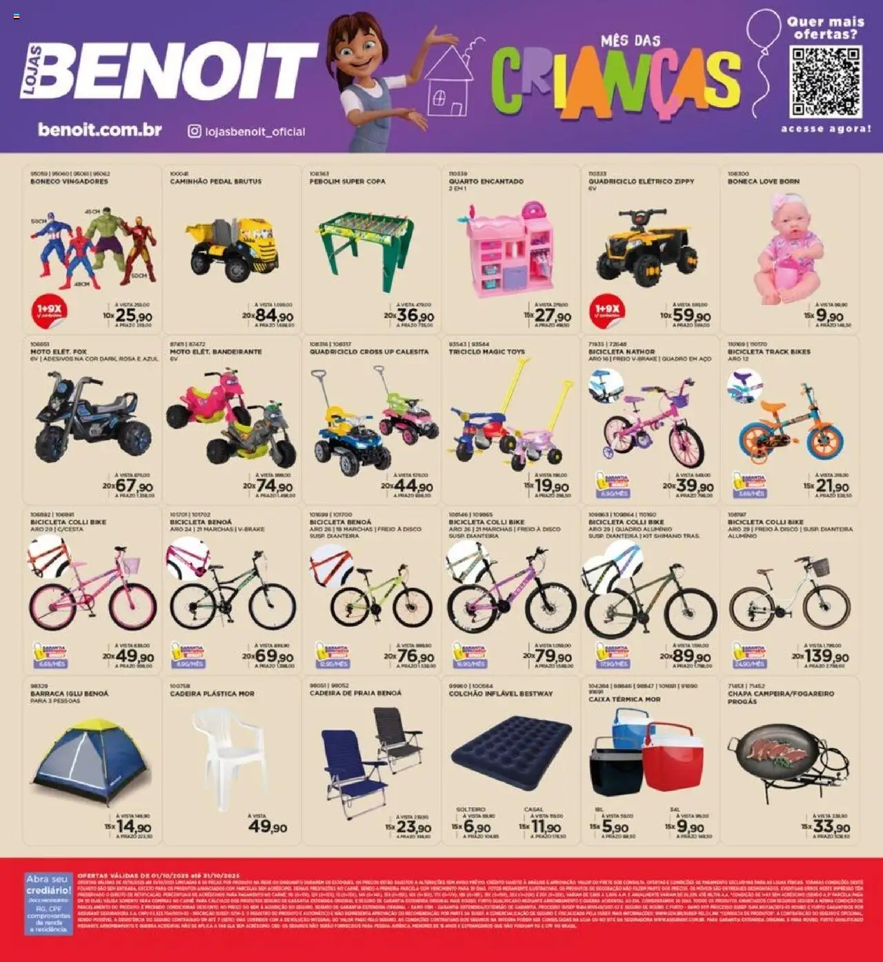 Benoit Folheto - válido de 01.10.2025 | Página: 12 | Produtos: Barraca, Boneca, Cadeira, Caixa