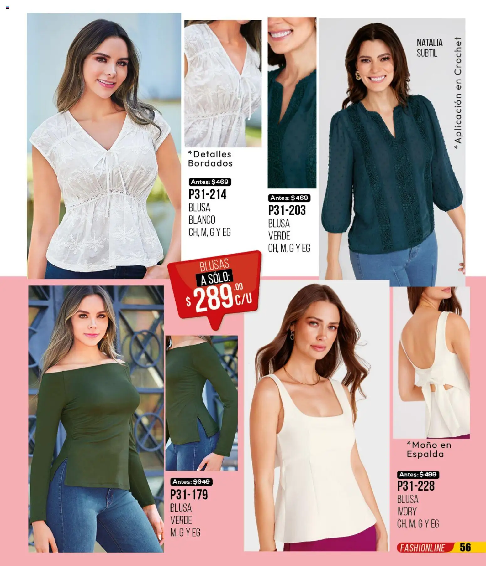 Nuevas ofertas de Cklass válidas en toda la República Mexicana desde el 12.01.2026. ¡Encuentra las mejores ofertas en Cklass catálogo Mega Ofertas Ropa! | Página: 57 | Productos: Blusa, Moño
