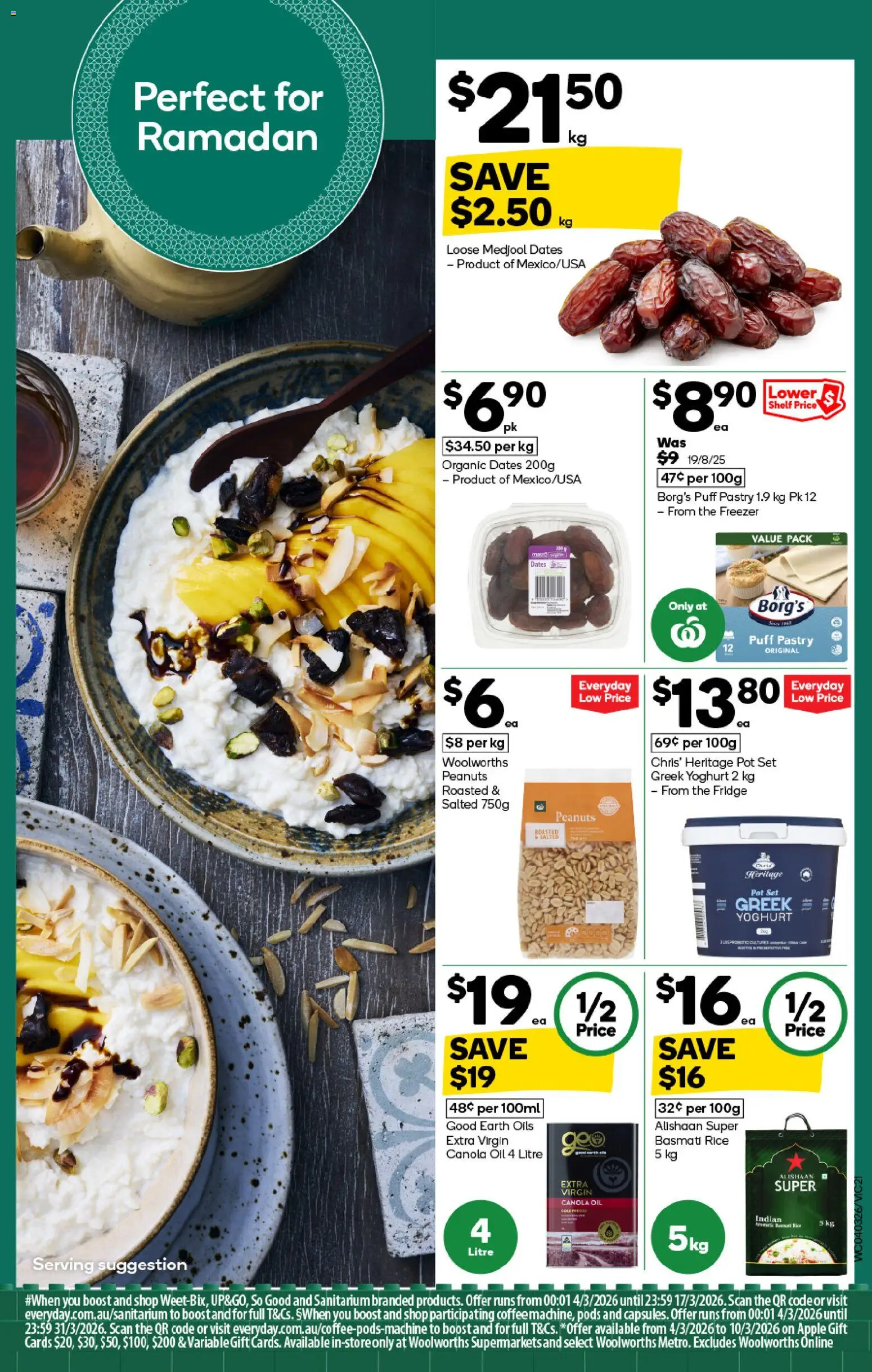 Woolworths catalogue - valid from 04.03.2026 | Page: 21 | Products: Shelf, Peanuts, Pastry, Freezer