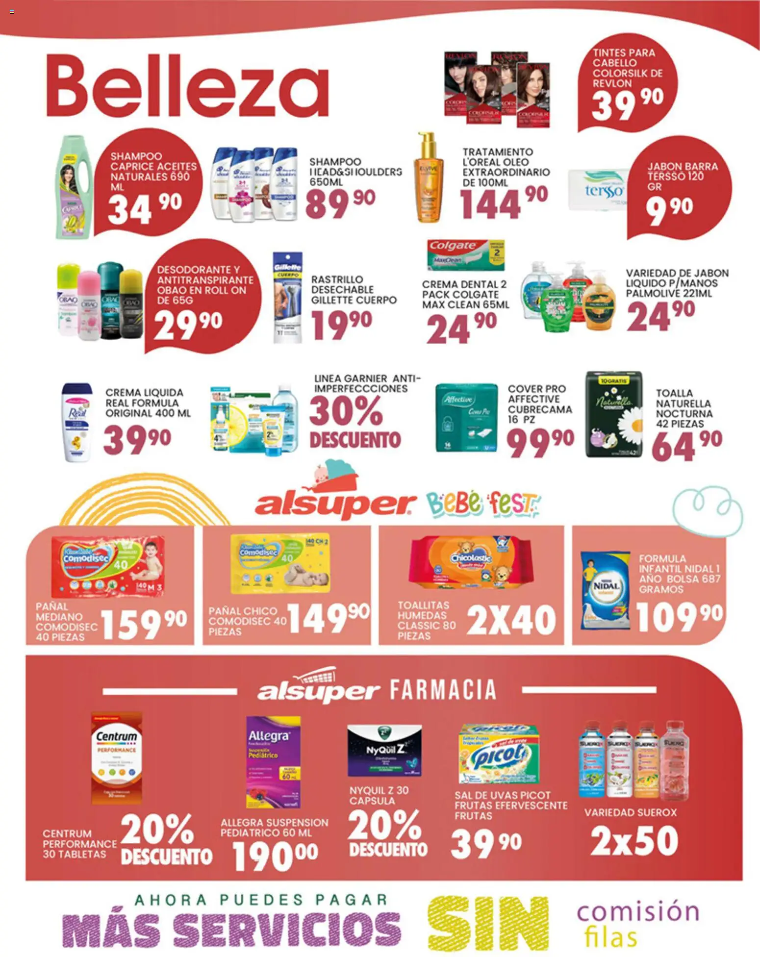 Nuevas ofertas de Alsuper válidas en toda la República Mexicana desde el 24.04.2026. ¡Encuentra las mejores ofertas en Alsuper folleto Zacatecas! | Página: 4 | Productos: Desodorante, Jabón líquido, Barra, Jabón