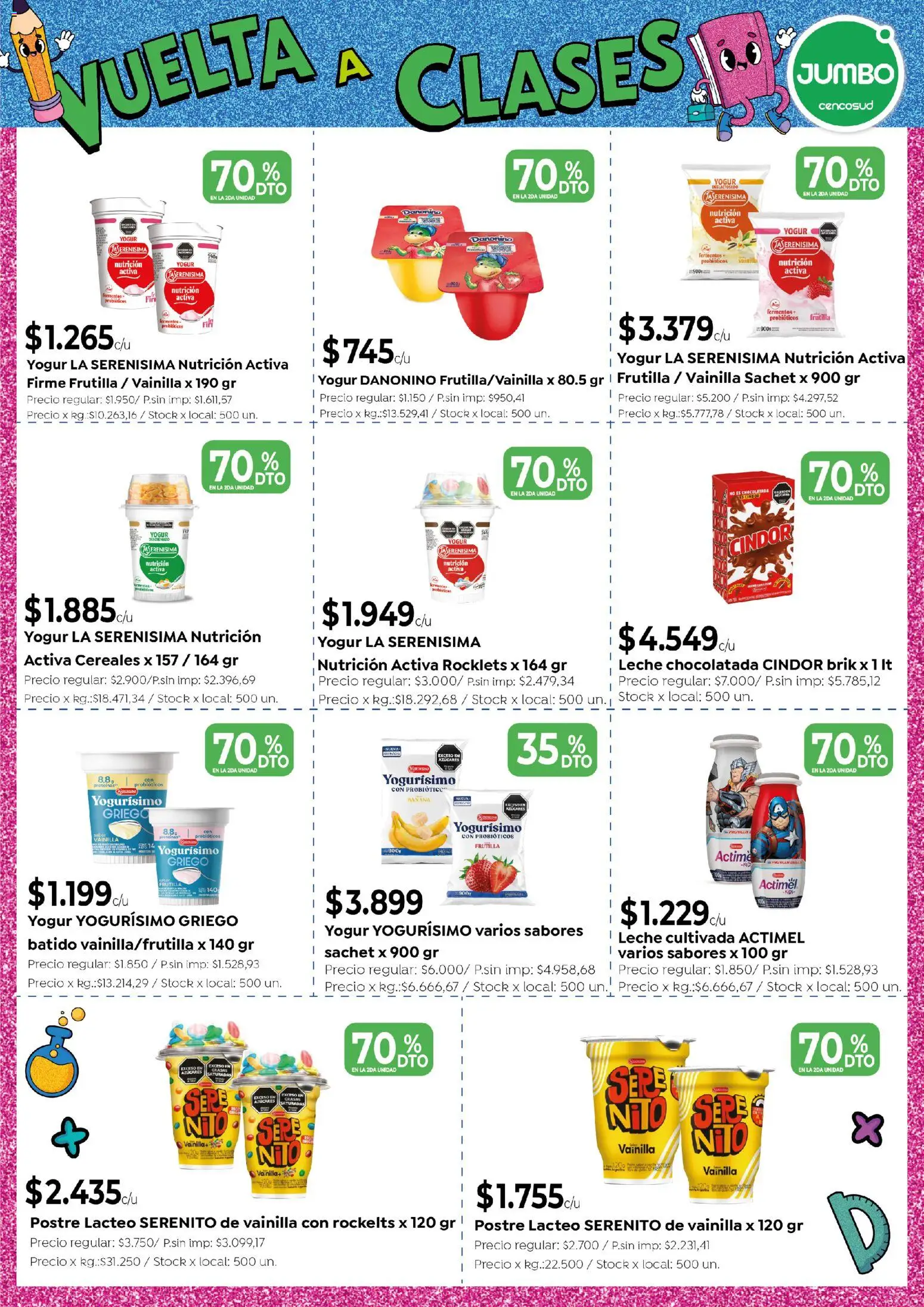Jumbo - Especial Listos Para El Cole │ válido desde el 18.02.2026 | Página: 10 | Productos: Frutilla, Banana, Chocolatada, Cereales