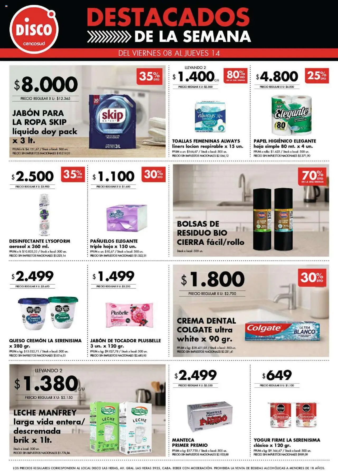 Disco ofertas │ válido desde el 08.08.2025 | Página: 7 | Productos: Jabón, Loción, Leche, Yogur