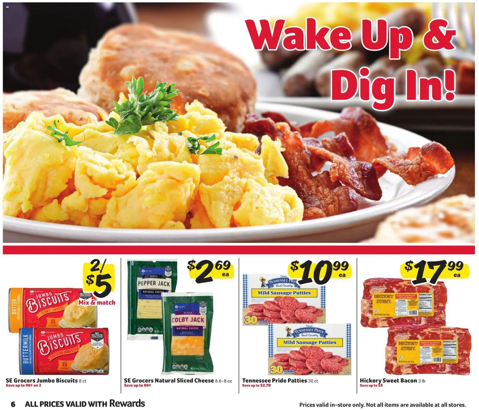 Winn Dixie Ad - valid from 28.01.2026 | Page: 6 | Products: Butter, Cheese, Pepper, Sausage