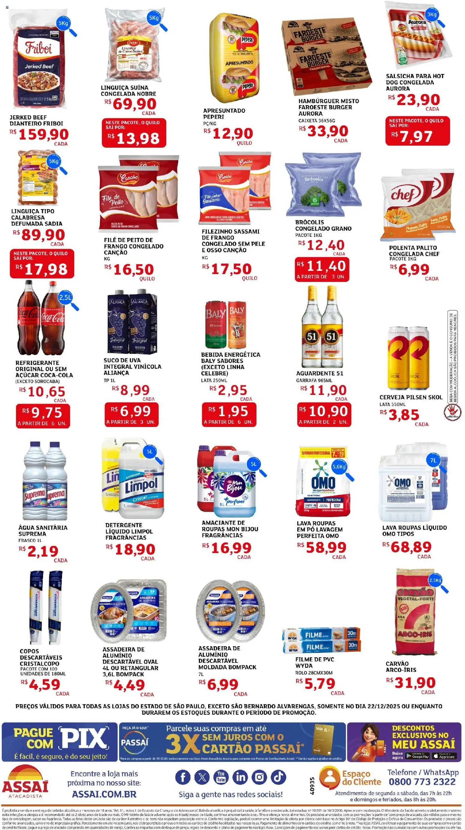 Assaí Atacadista Folheto - válido de 22.12.2025 | Página: 2 | Produtos: filme de PVC, Telefone, Assadeira, Água sanitária