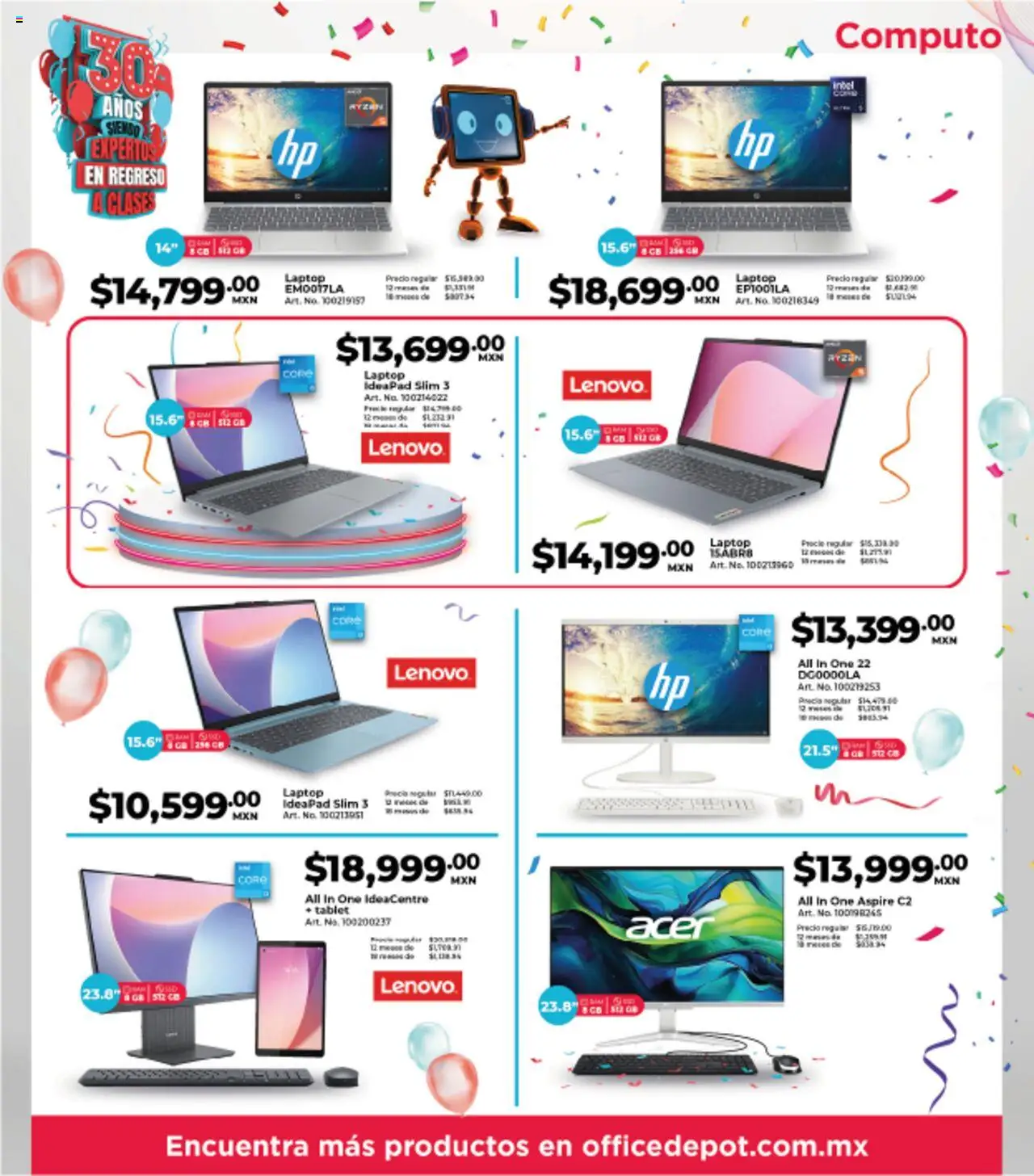Nuevas ofertas de Office Depot válidas en toda la República Mexicana desde el 01.08.2025. ¡Encuentra las mejores ofertas en Office Depot - Catálogo! | Página: 13 | Productos: Tablet