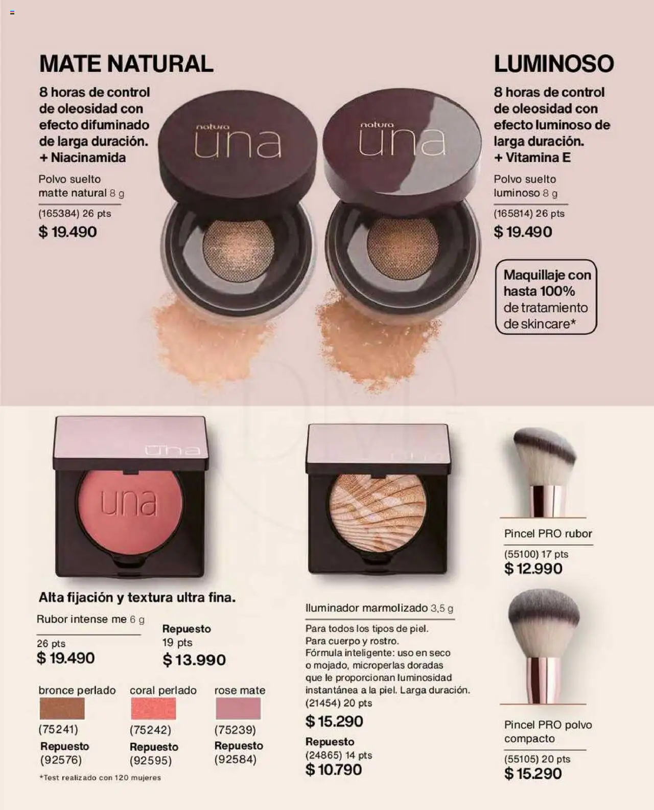 Natura catálogo │ válido desde el 22.07.2025 | Página: 53 | Productos: Maquillaje, Mate, Pincel, Rubor