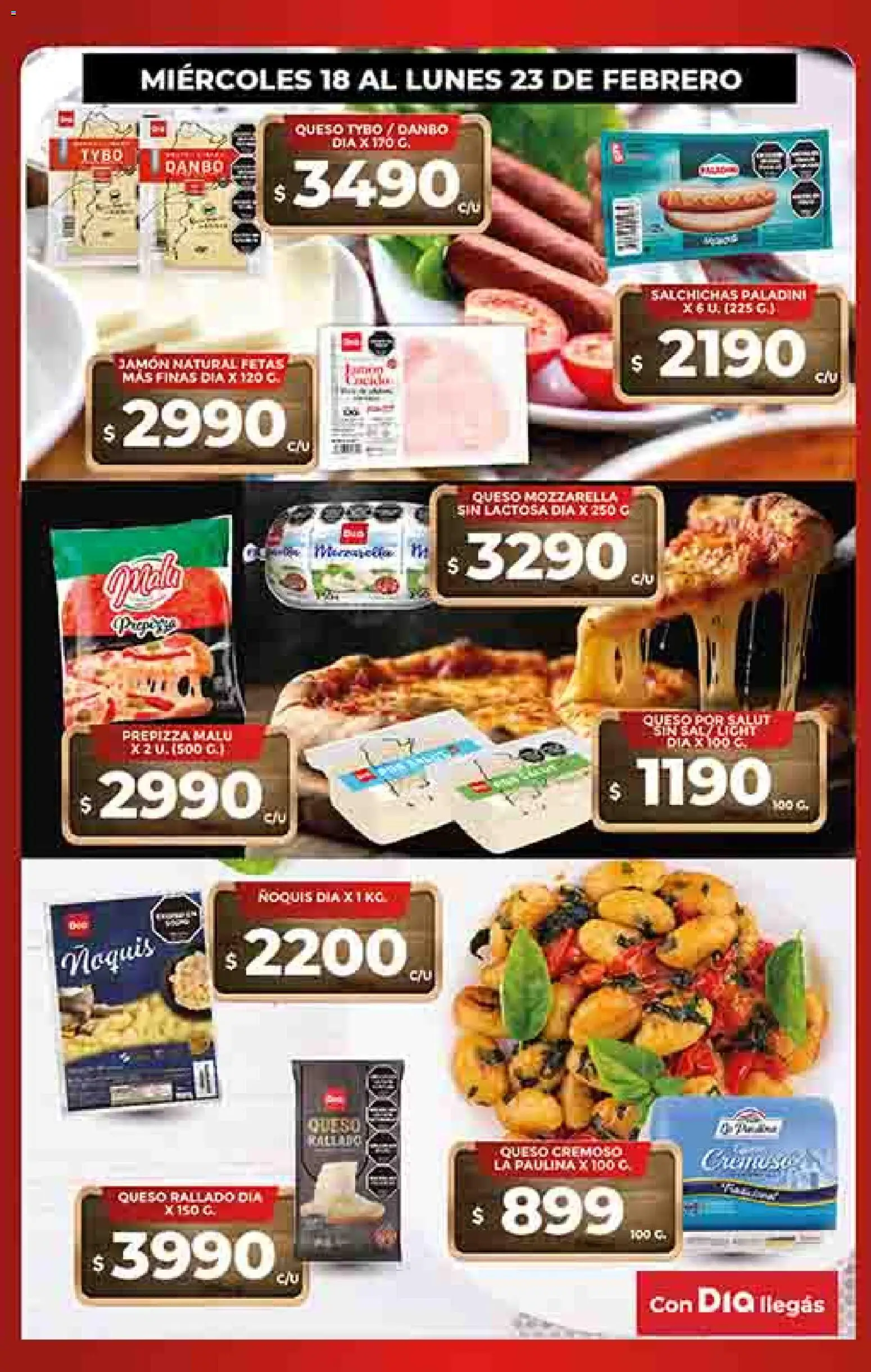 Supermercado DIA Ofertas │ válido desde el 18.02.2026 | Página: 8 | Productos: Queso, Jamón