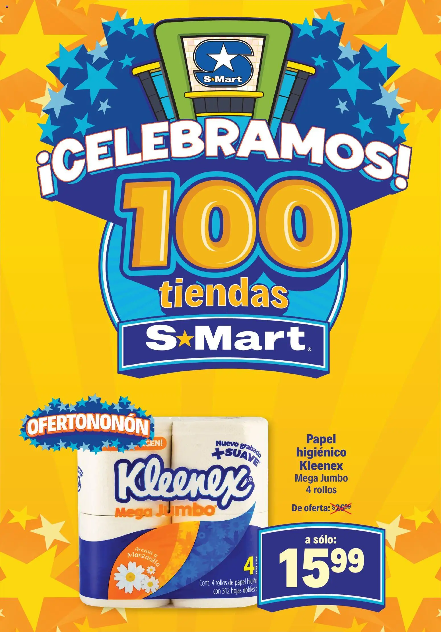 Nuevas ofertas de S-Mart válidas en toda la República Mexicana desde el 07.11.2025. ¡Encuentra las mejores ofertas en S-Mart folleto Ofertas de Feria Chihuahua! | Página: 2 | Productos: Papel higiénico