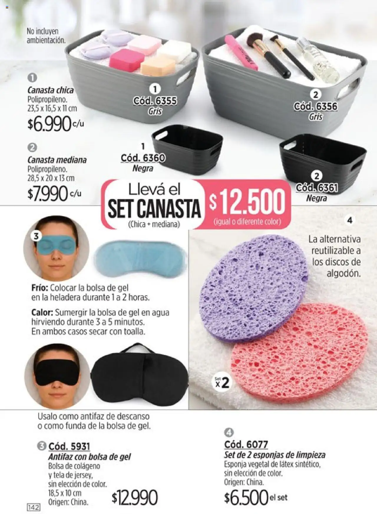 Catálogo Amodil Campaña 16 │ válido desde el 01.10.2025 | Página: 142 | Productos: Bolsa, Antifaz, Agua, Esponja