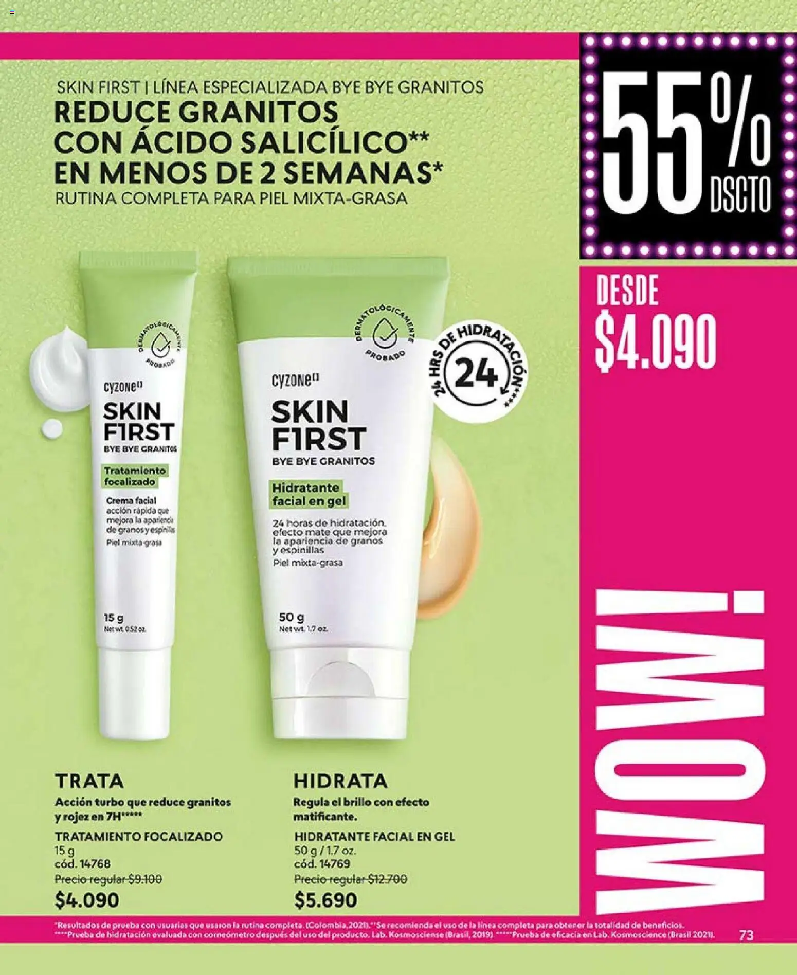 Catálogo CyZone Campaña 2 │ válido desde el 16.01.2026 | Página: 73 | Productos: Brillo, Mate, Crema