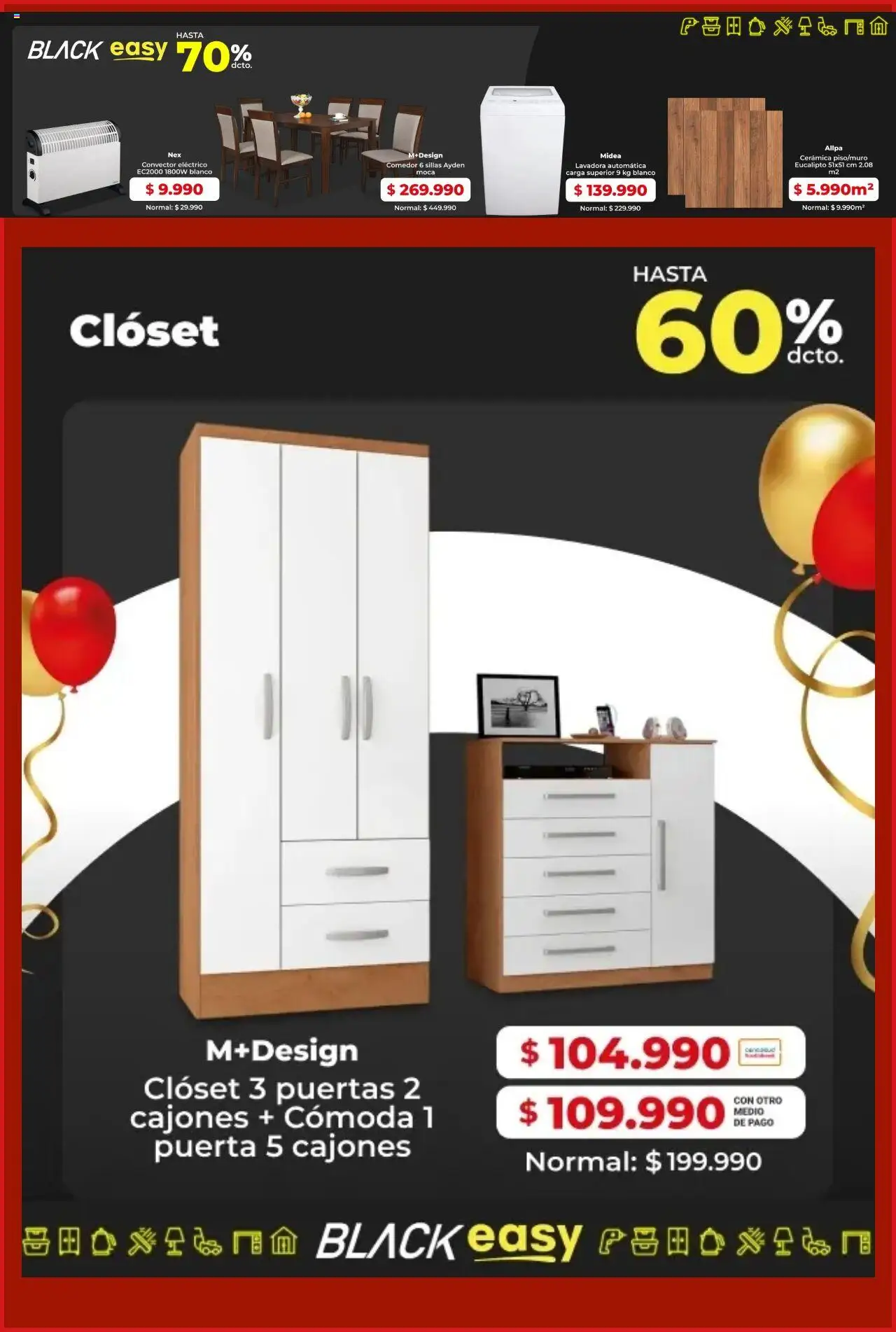 Easy ofertas  │ válido desde el 30.07.2025 | Página: 2 | Productos: Lavadora, Convector, Closet