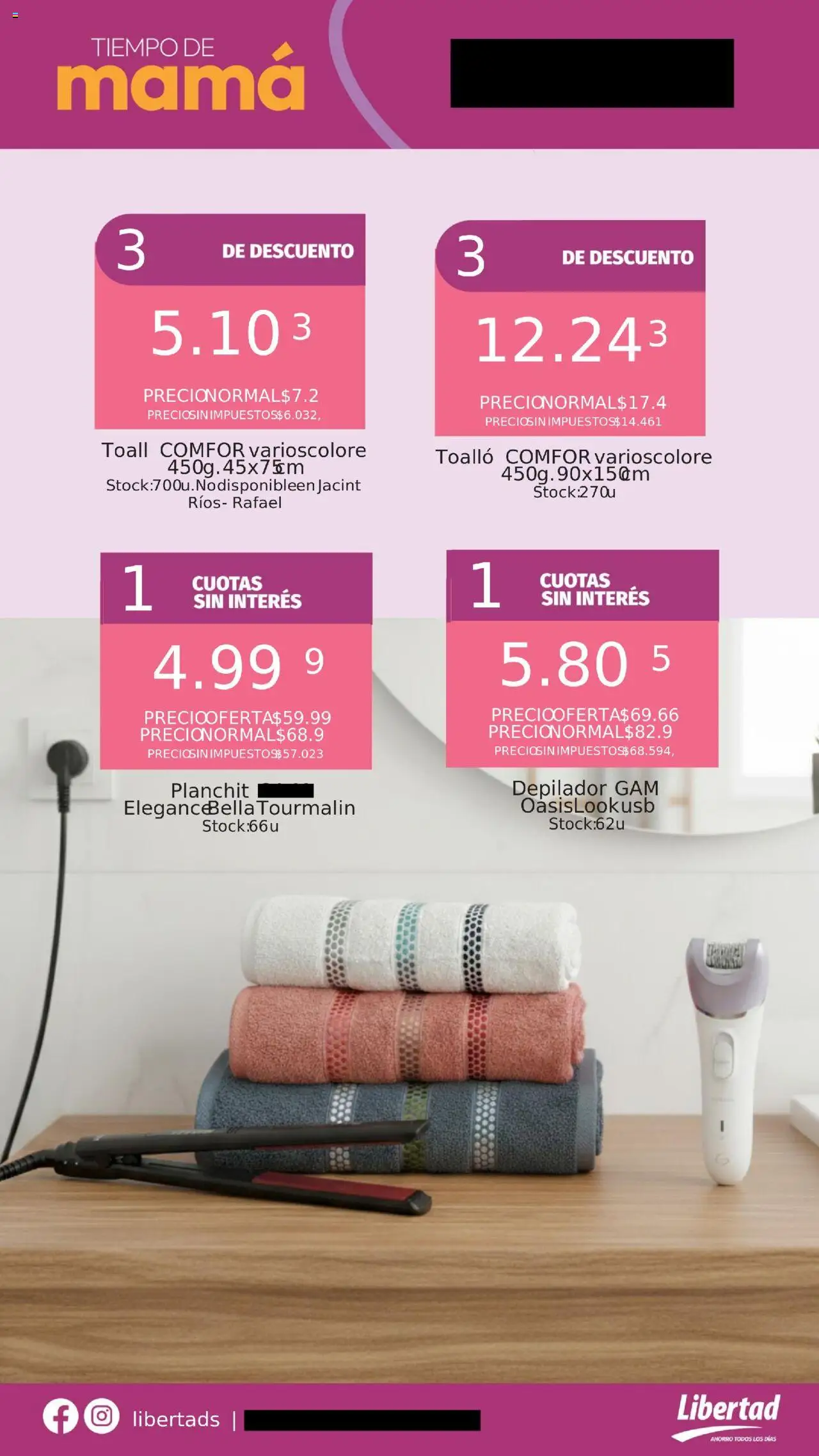 Hipermercado Libertad - Día de la madre 2025 │ válido desde el 09.10.2025 | Página: 12 | Productos: Depilador