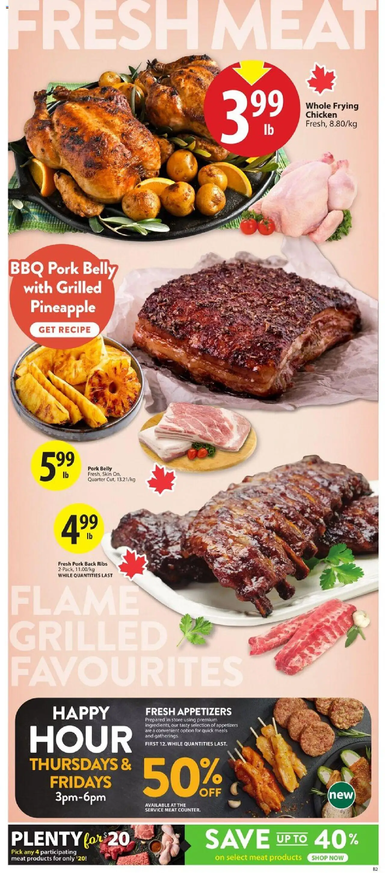 Save on foods flyer valid from 14.08.2025 | Page: 5 | Products: Pineapple, Chicken, Pork