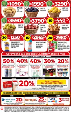 Vista previa Supermercado DIA Ofertas válido desde el 18.03.2026 | Página: 4 | Productos: Papel higiénico, Servilletas, Papa, Huevos
