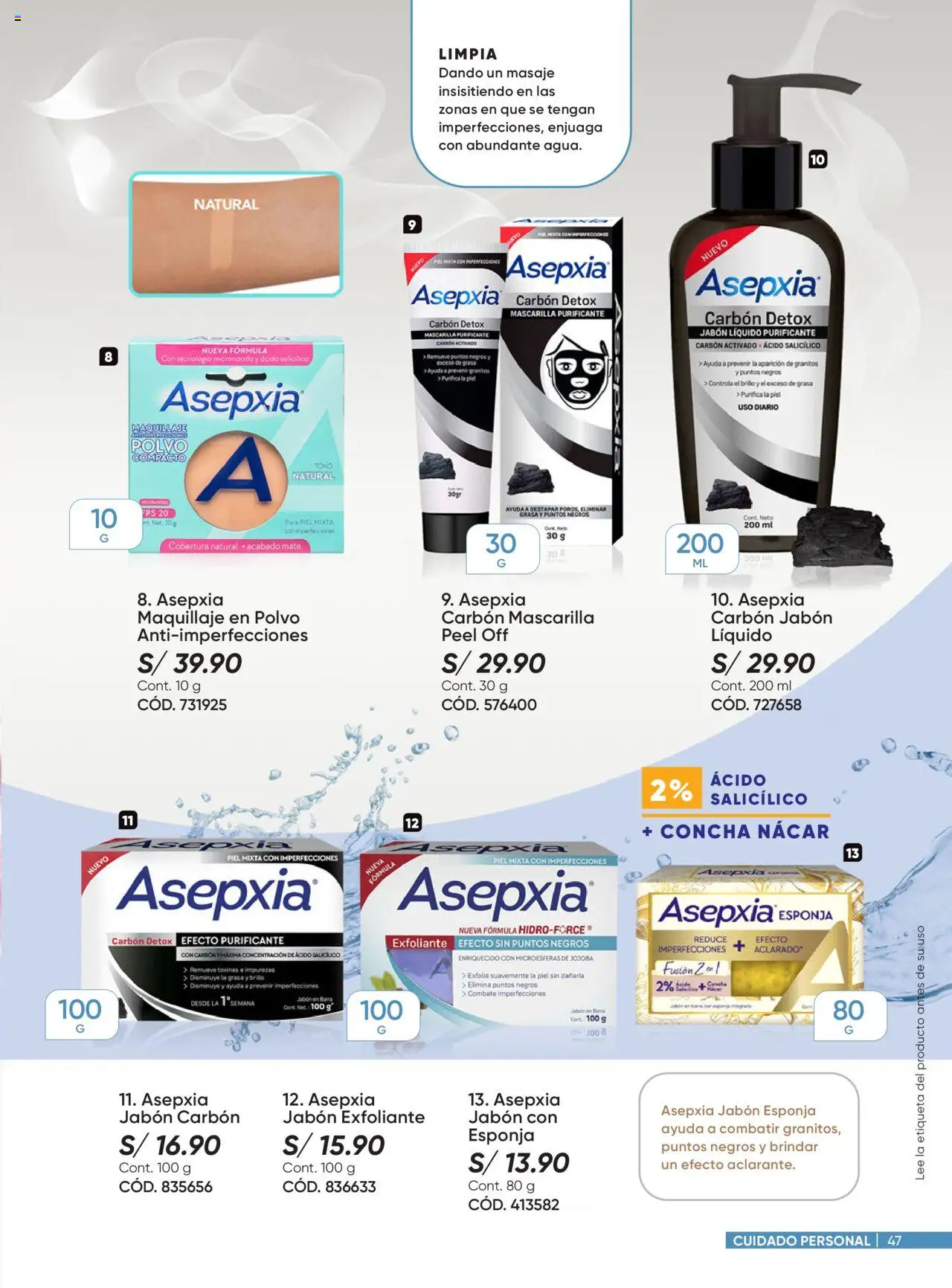 Catálogo Azzorti válido desde 29.09.2025 | Página: 47 | Productos: Exfoliante, Jabón, Maquillaje, Polvo