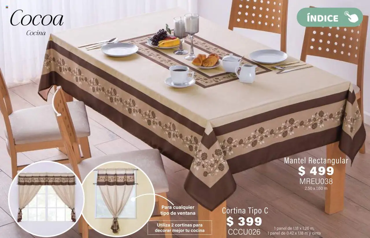 Nuevas ofertas de Colchas Concord válidas en toda la República Mexicana desde el 01.08.2025. ¡Encuentra las mejores ofertas en Colchas Concord - Catálogo! | Página: 565 | Productos: Mantel, Cocina, Cinta, Cortinas