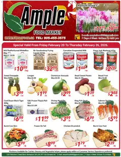Preview of Ample Food Market weekly flyer / circulaire from shop Ample Food Market valid from 20.02.2026