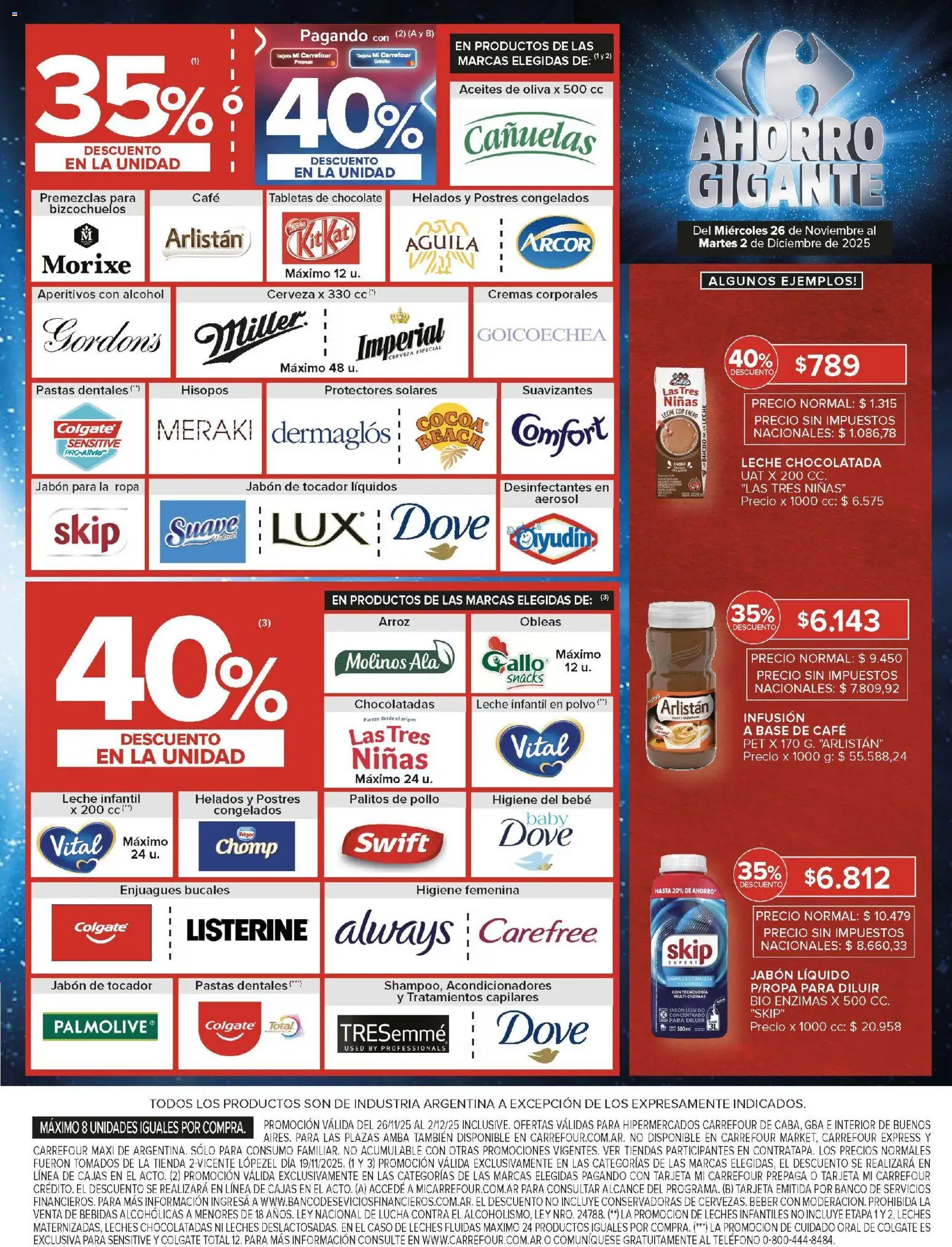 Carrefour ofertas │ válido desde el 26.11.2025 | Página: 9 | Productos: Jabón líquido, Jabón, Ropa, Cerveza