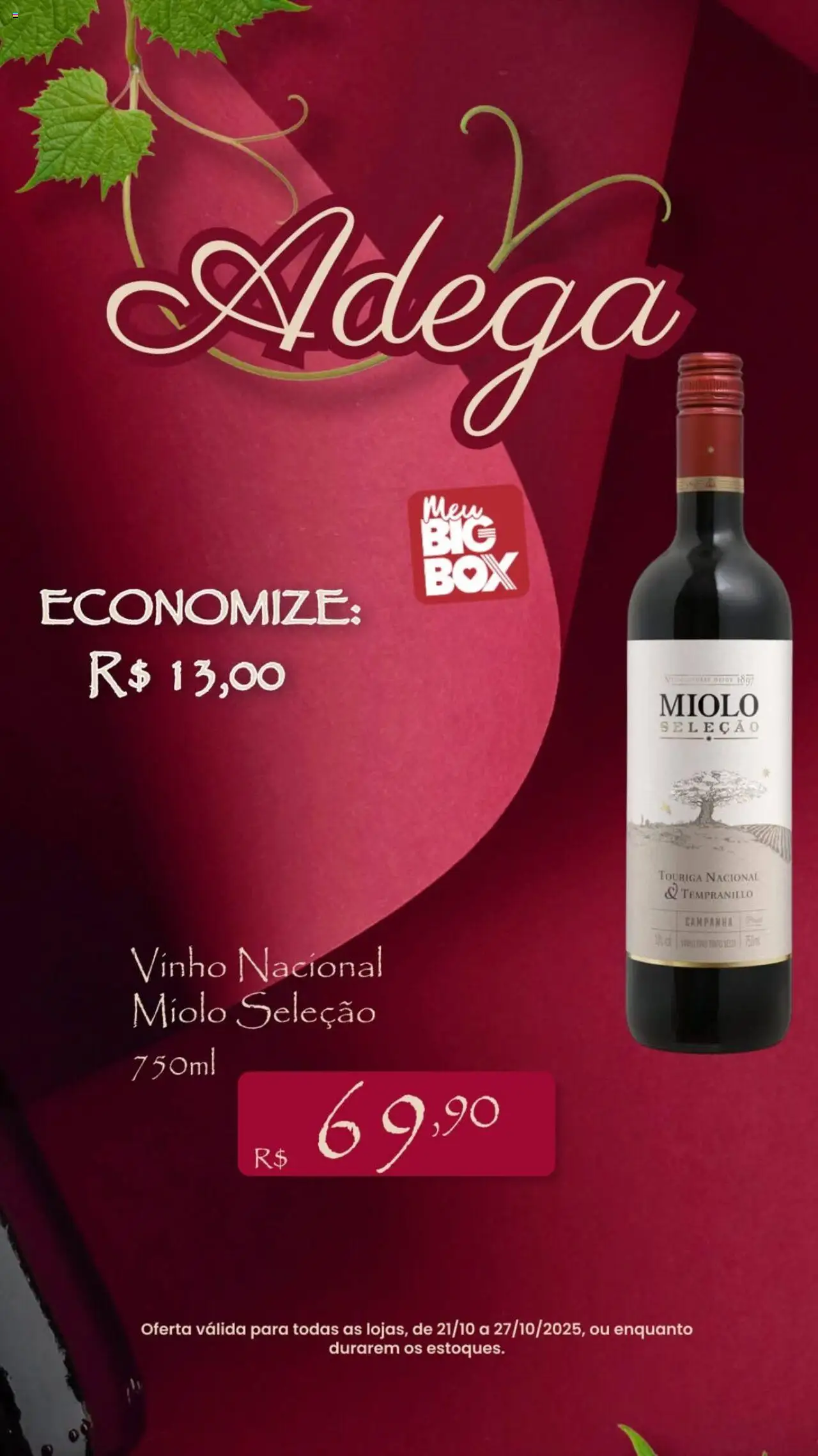 Big Box Folheto - válido de 21.10.2025 | Página: 5 | Produtos: Vinho