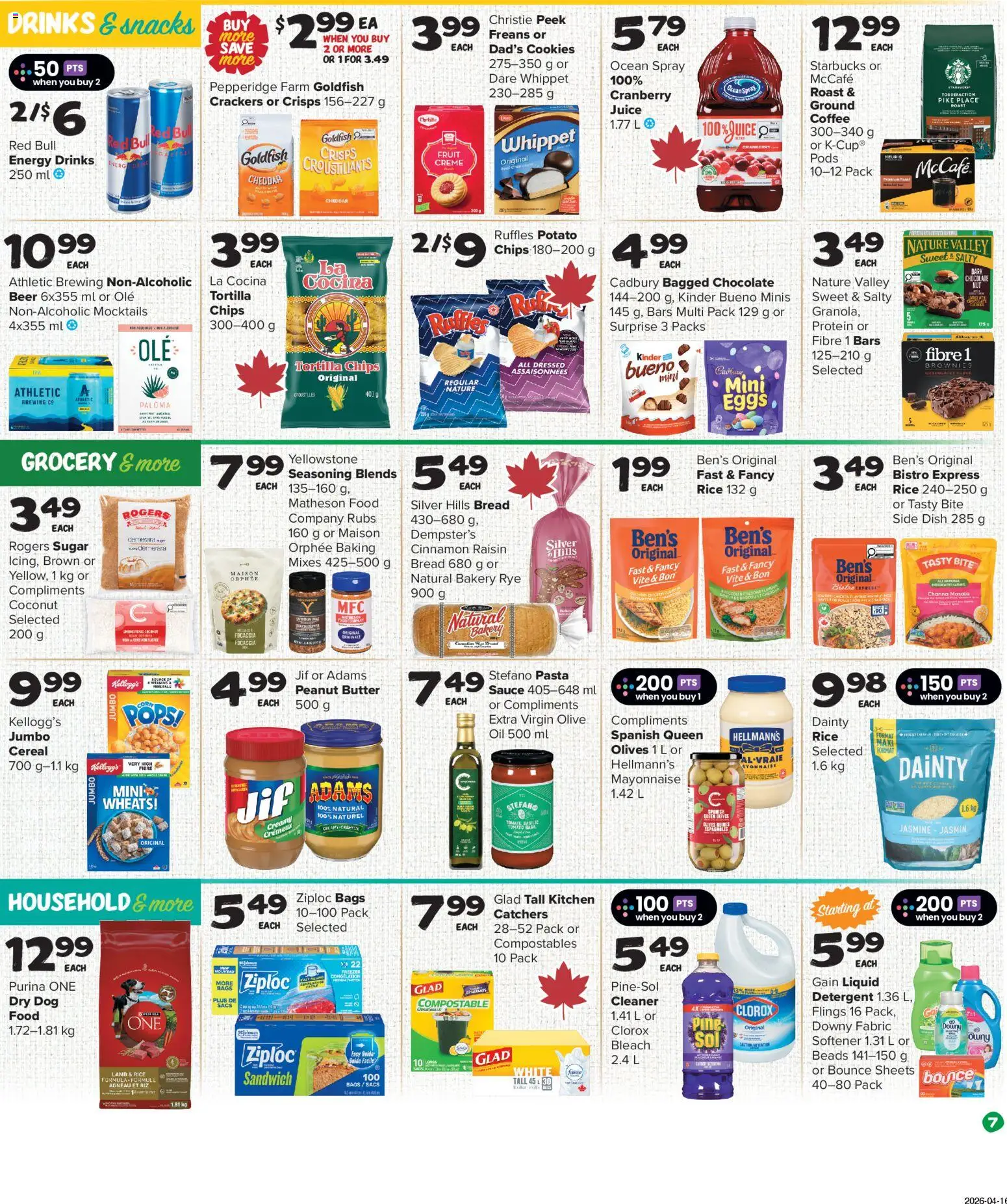 Thrifty Foods flyer valid from 30.04.2026 | Page: 8 | Products: Cookies, Oil, Juice, Beer