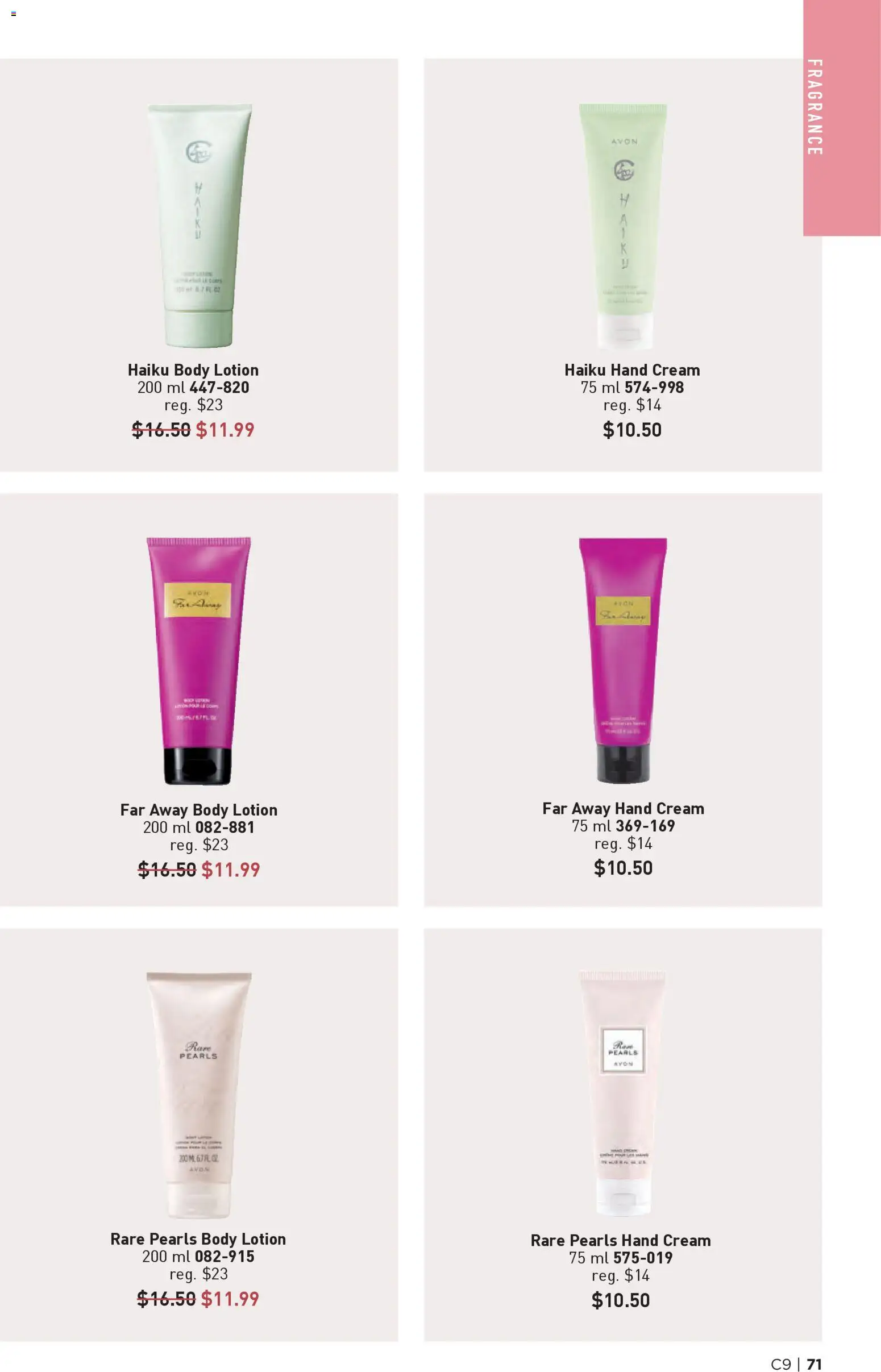 Avon flyer valid from 23.04.2026 | Page: 71 | Products: Cream, Fragrance, Body lotion, Hand cream