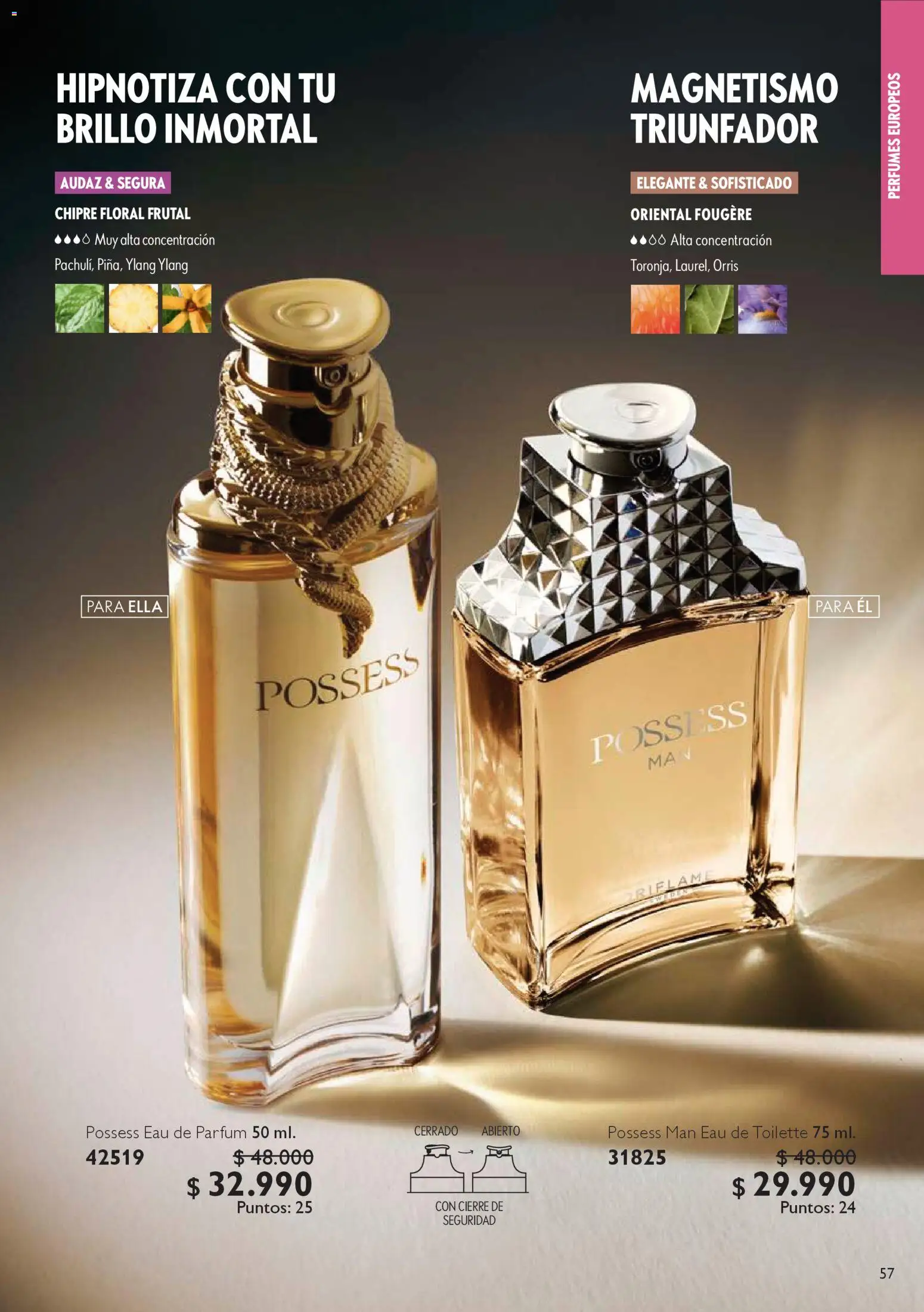 Oriflame catálogo │ válido desde el 25.10.2025 | Página: 57 | Productos: Brillo, Eau de toilette
