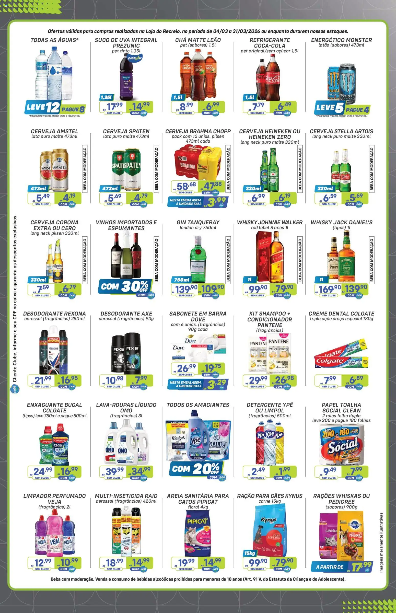 Prezunic Folheto - válido de 04.03.2026 | Página: 5 | Produtos: Cerveja, Chá, Heineken, Açúcar