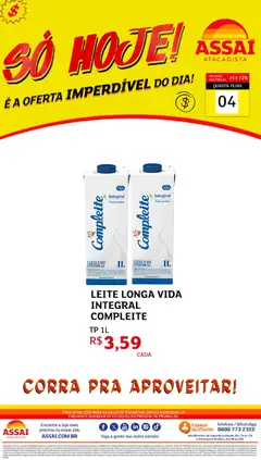 Encarte Assaí Atacadista - TO - Pré-Visualização do folheto da loja Assaí Atacadista, válido de 04.02.2026