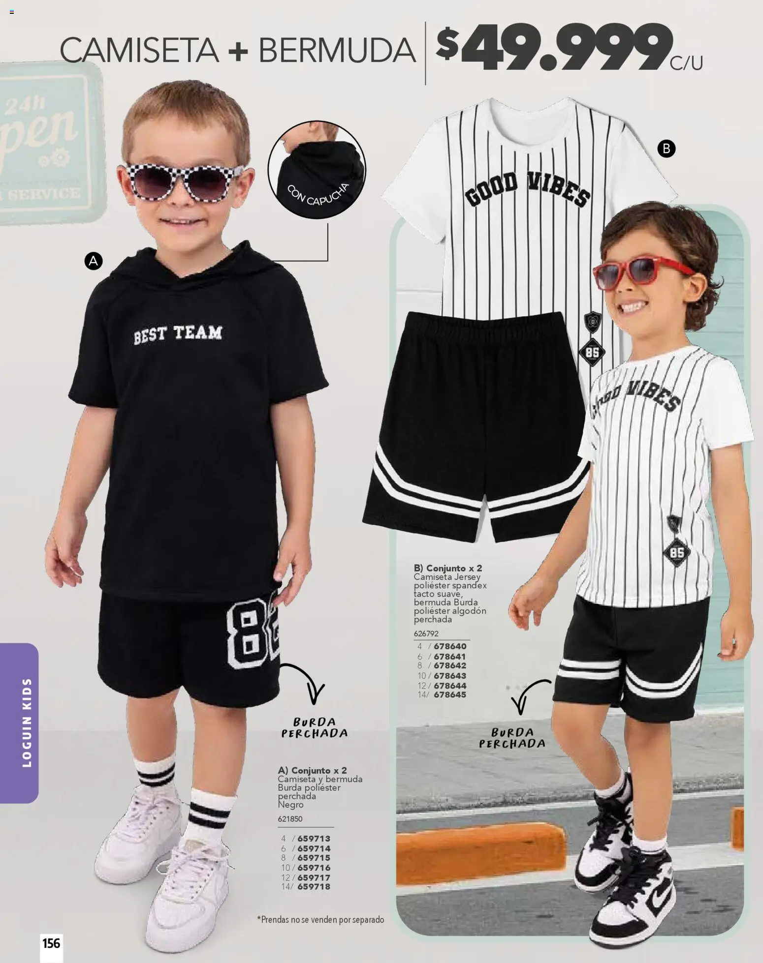 Carmel revista - valida desde el 01.02.2026 | Página: 156 | Productos: Algodón, Bermuda, Camiseta, Conjunto