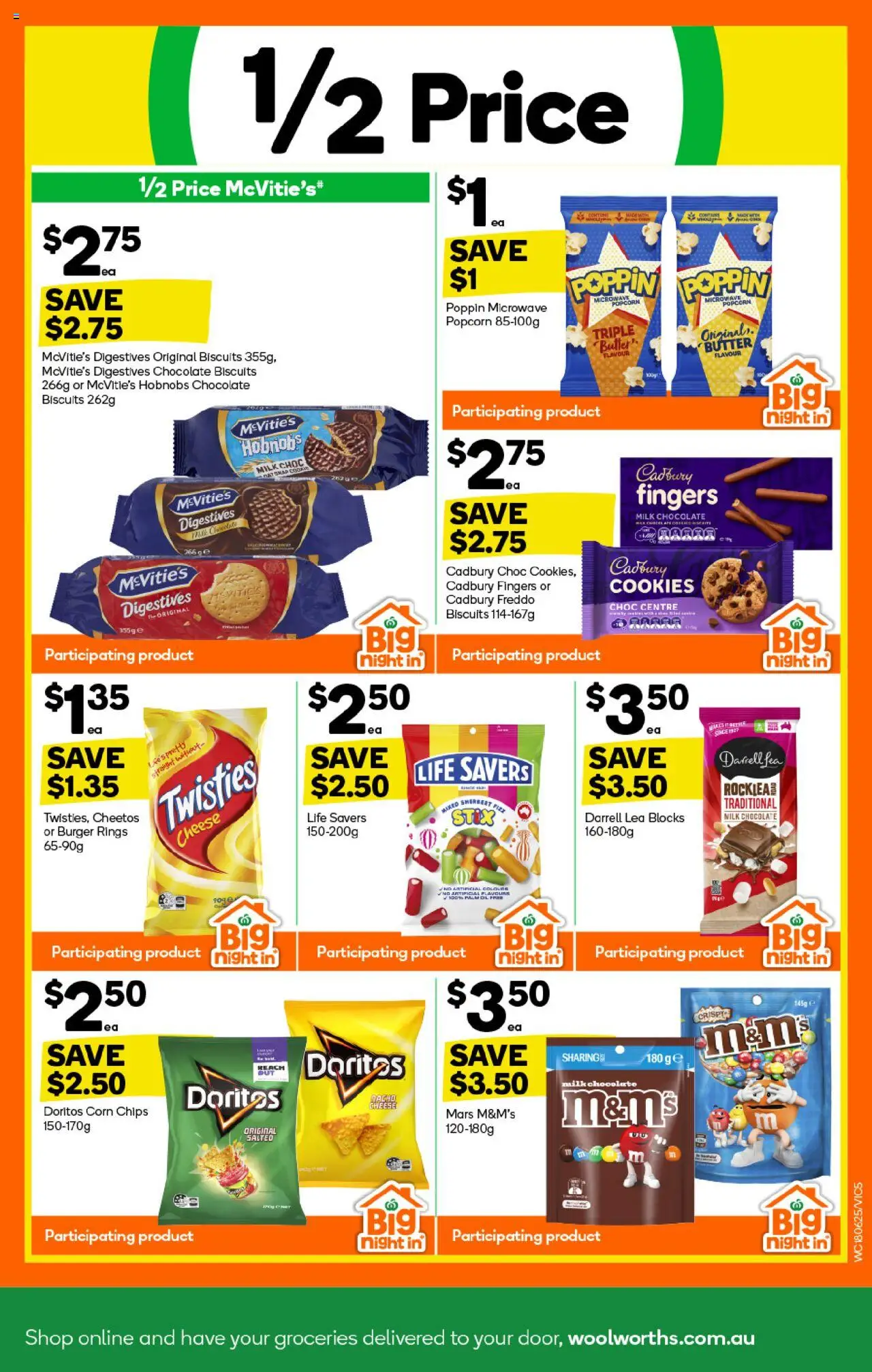 Woolworths catalogue - valid from 18.06.2025 | Page: 5 | Products: Chips, Biscuits, Popcorn, Microwave