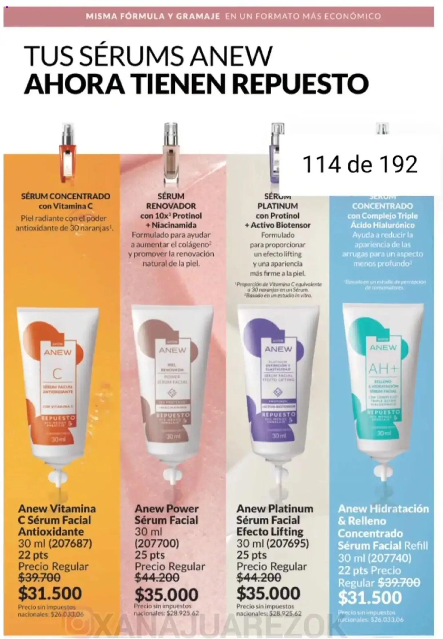 Avon - Campaña 3/2026 │ válido desde el 01.03.2026 | Página: 110 | Productos: Serum, Naranjas, Radiante