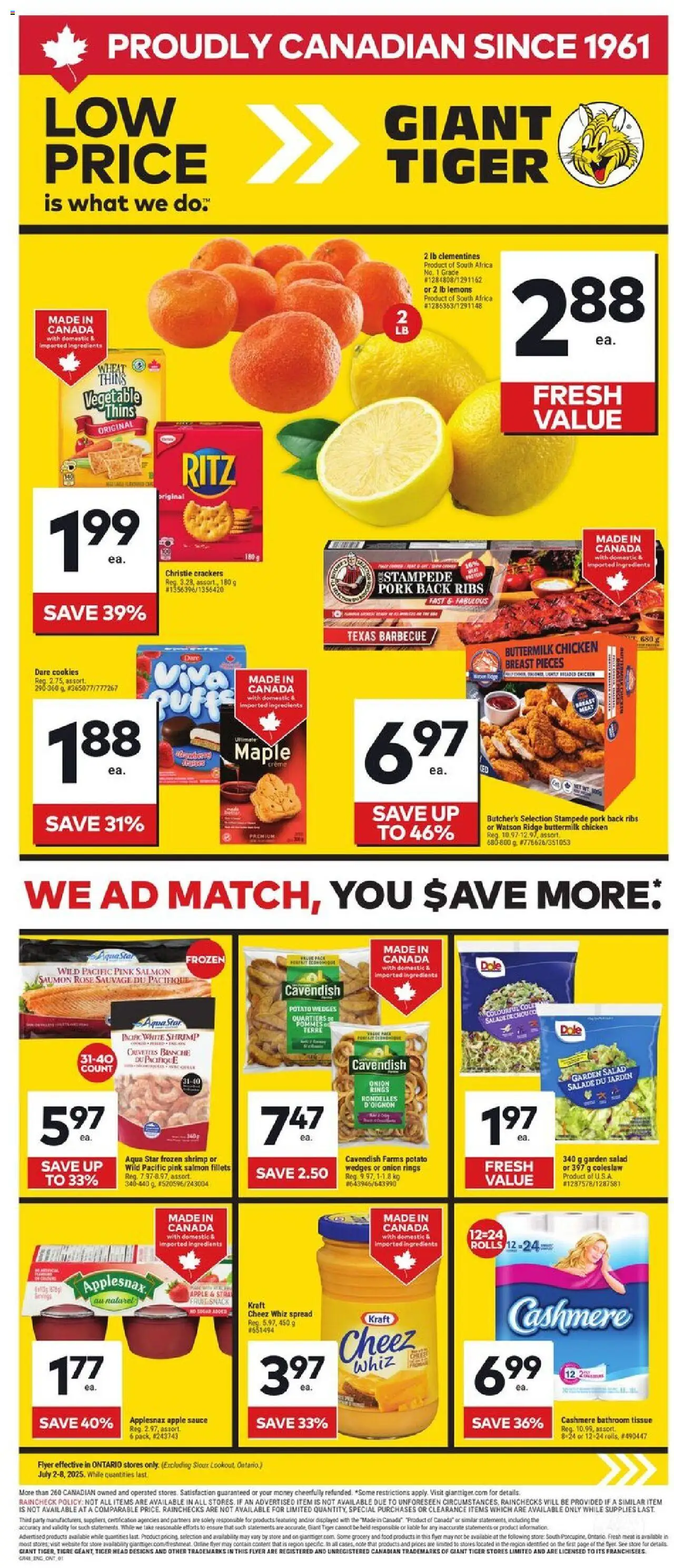 Giant Tiger flyer valid from 02.07.2025 | Page: 1