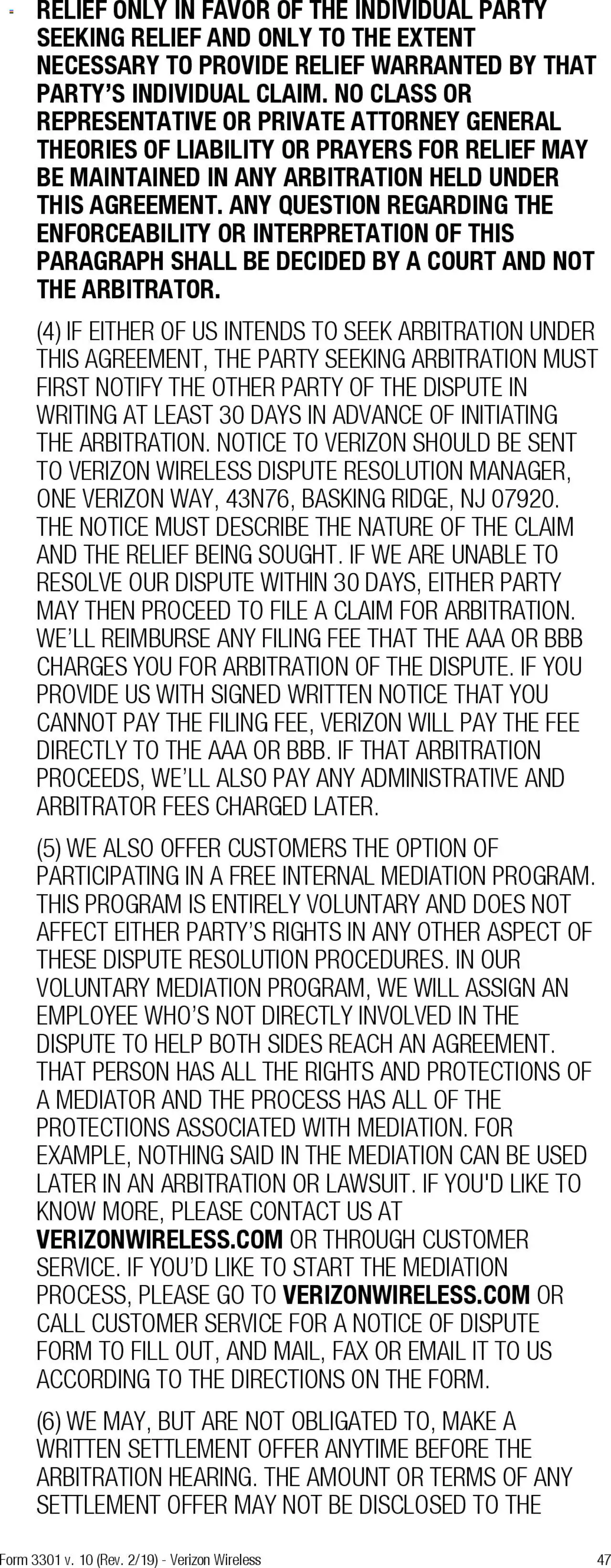 Verizon - Total Mobile Protection for Business and Multi-Devices for Business - valid from 13.03.2025 | Page: 47