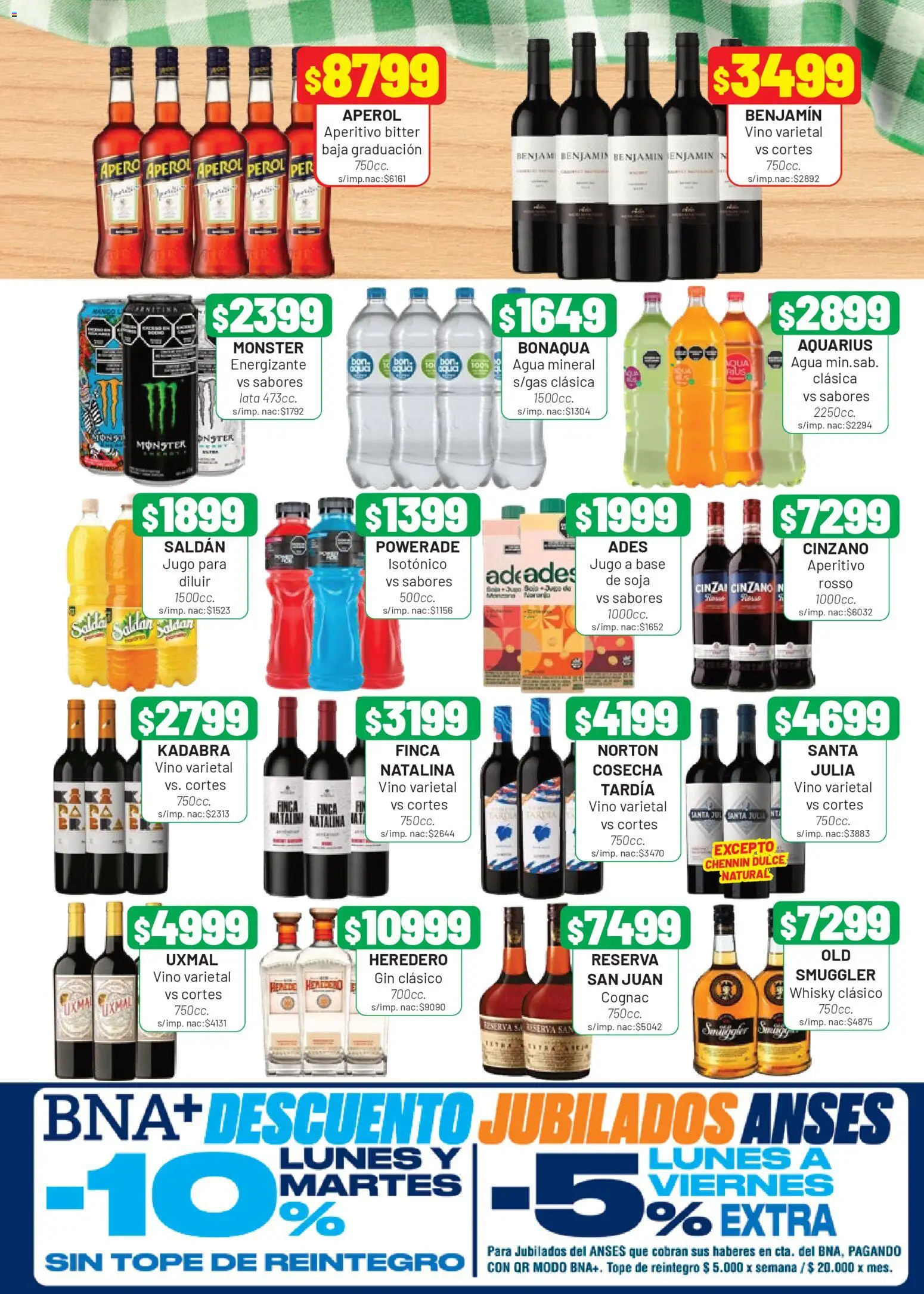 Almacor catálogo │ válido desde el 09.04.2026 | Página: 7 | Productos: Whisky, Gin, Agua, Jugo