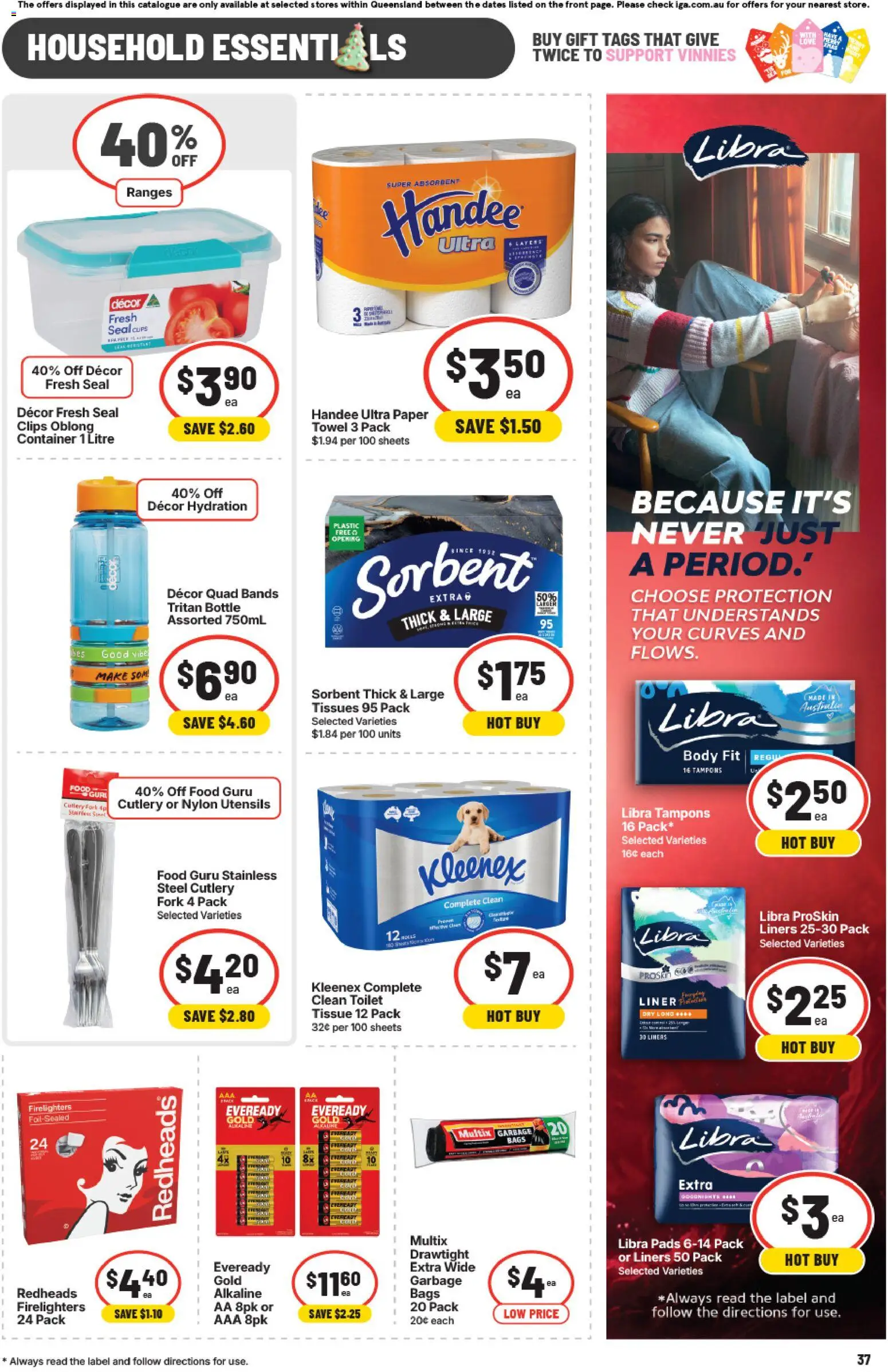 IGA catalogue - valid from 12.11.2025 | Page: 37 | Products: Decor, Utensils, Clips, Tissues