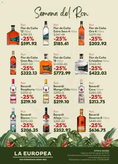 Vista previa de La Europea - Catálogo Día Internacional del Ron, nuevo folleto de la tienda, válido en México a partir del 13.08.2025
