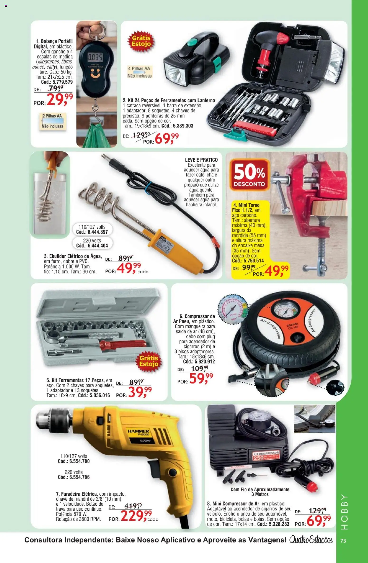 Quatro Estações Folheto - válido de 01.05.2026 | Página: 69 | Produtos: Pneu, Mangueira, Pilhas, Banheira