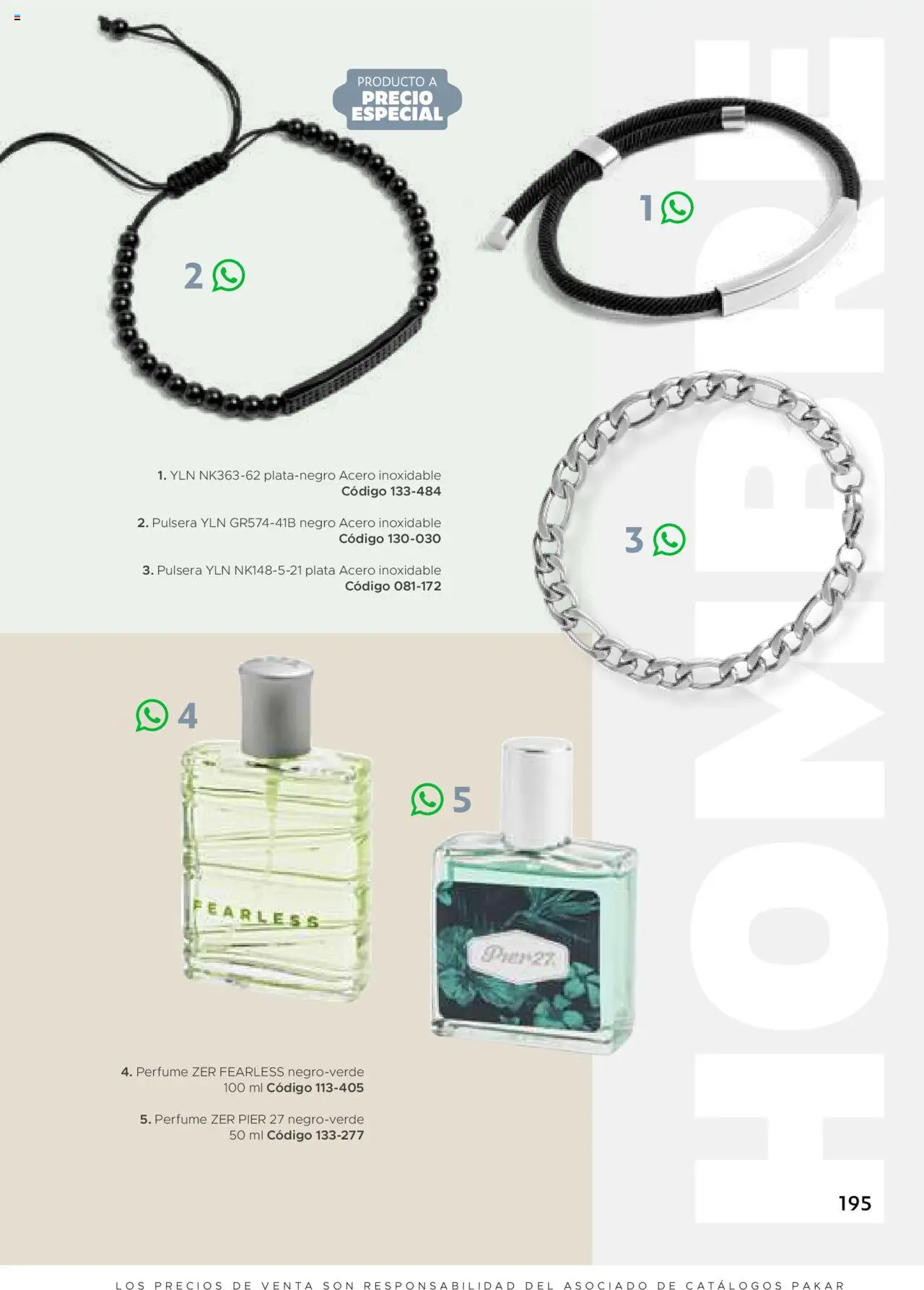 Nuevas ofertas de SC Pakar válidas en toda la República Mexicana desde el 24.07.2025. ¡Encuentra las mejores ofertas en SC Pakar Catálogo Ropa y Accesorios! | Página: 195 | Productos: Pulsera, Perfume
